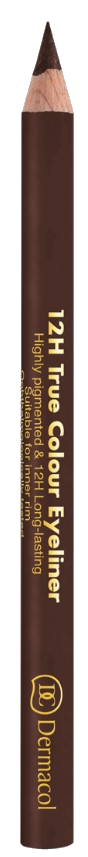 Dermacol Unisex Creion Din Lemn Pentru Ochi 12H (True Colour Eyeliner) 2 G 6 Dark Brown