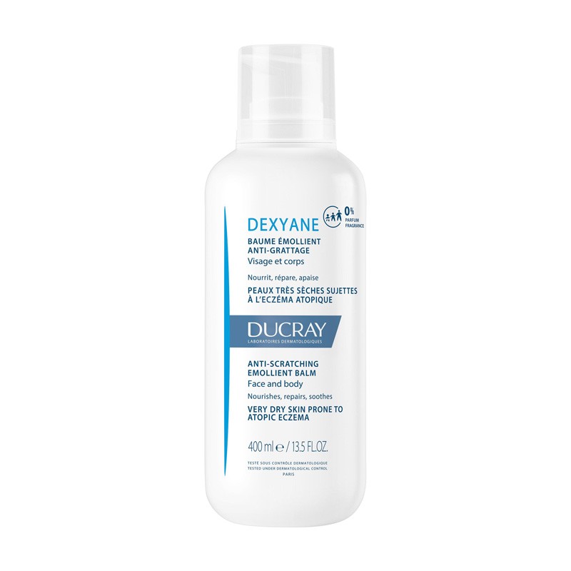 Ducray Hydratačný balzam Dexyane (Anti-Scratching Emollient Balm) 400 ml