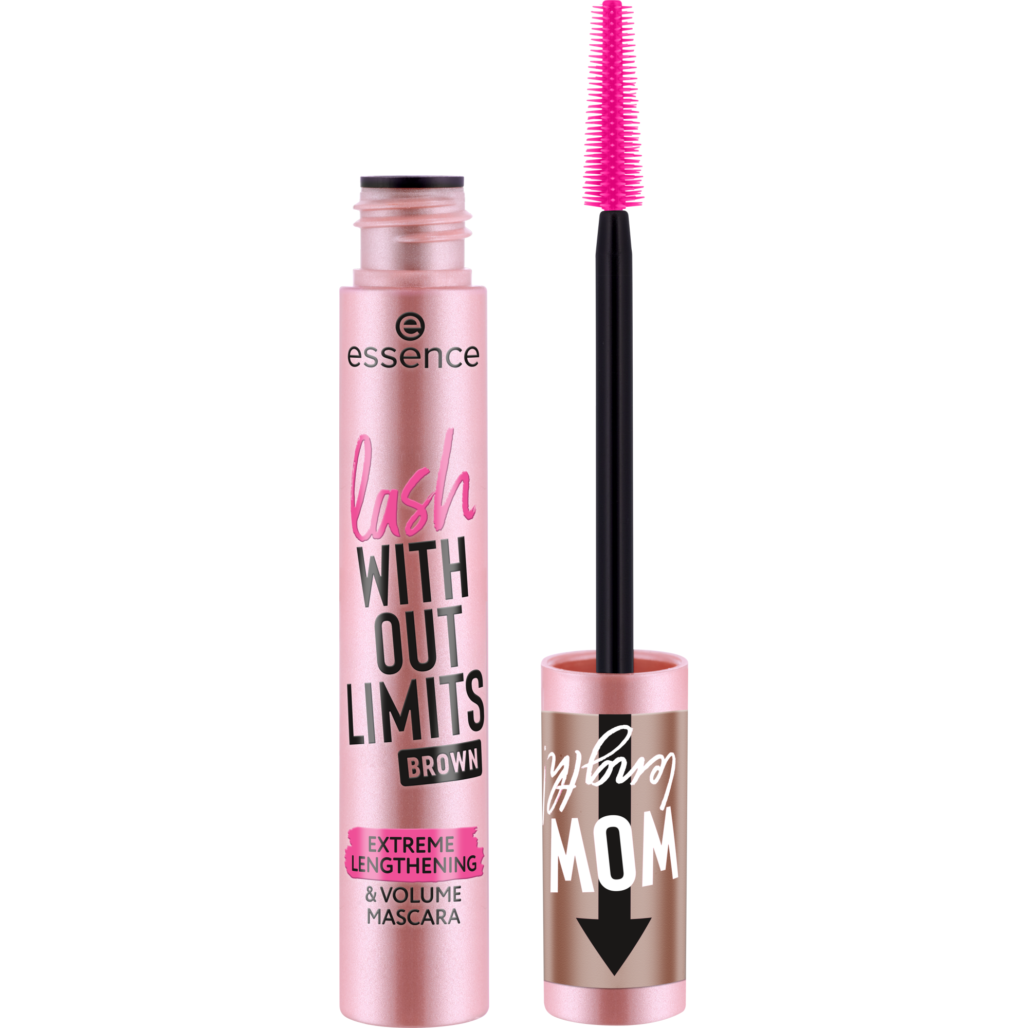 essence Objemová a predlžujúca riasenka Lash Without Limits (Extreme Lengthening & Volume Mascara) 13 ml Brown