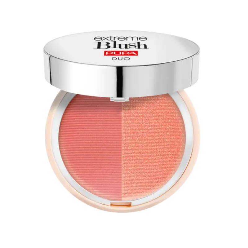 Levně PUPA Milano Tvářenka Extreme Blush Duo 4 g 130 Matt Salmon - Radiant Peach