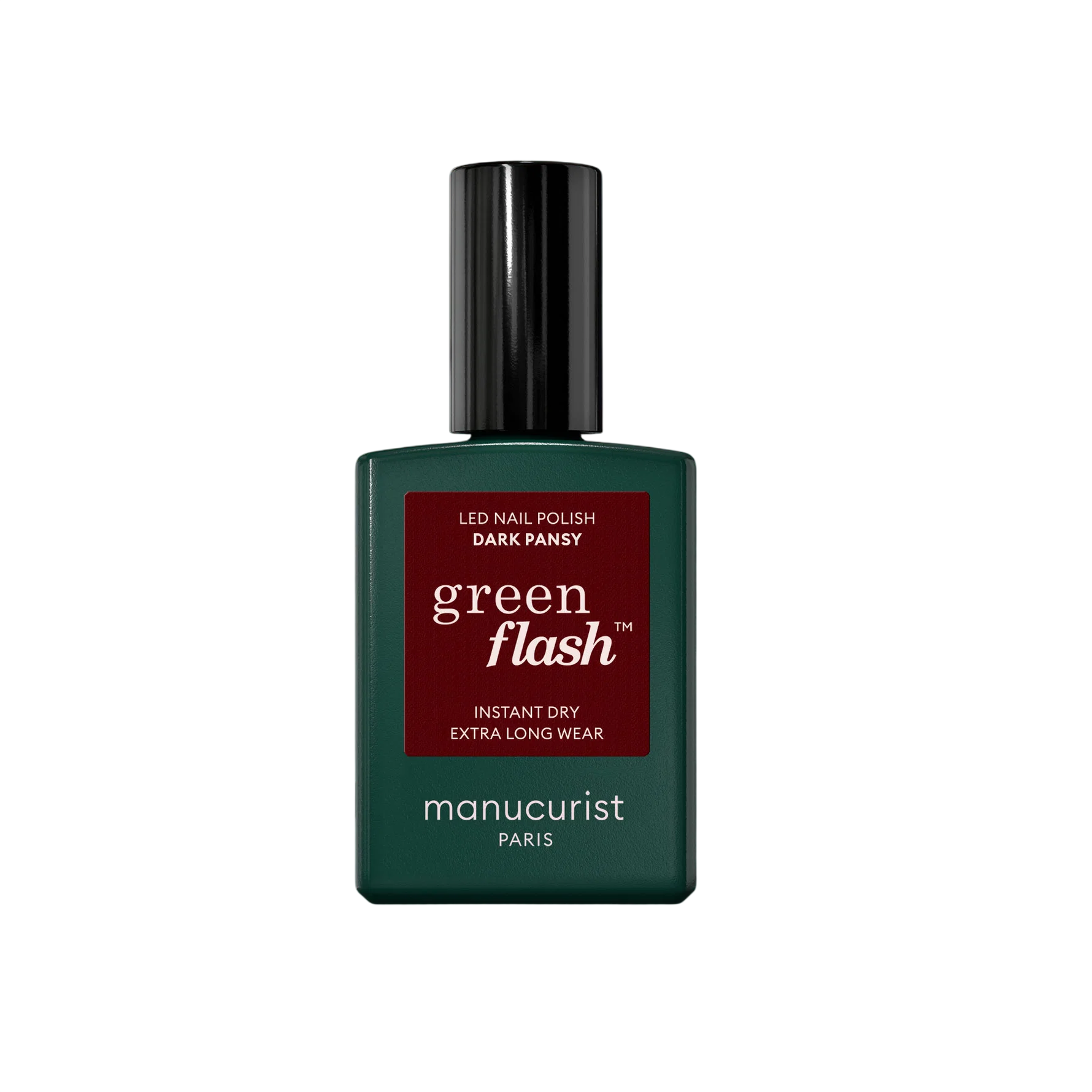 Manucurist Gelový lak na nehty Green Flash™ LED Nail Polish 15 ml Dark Pansy