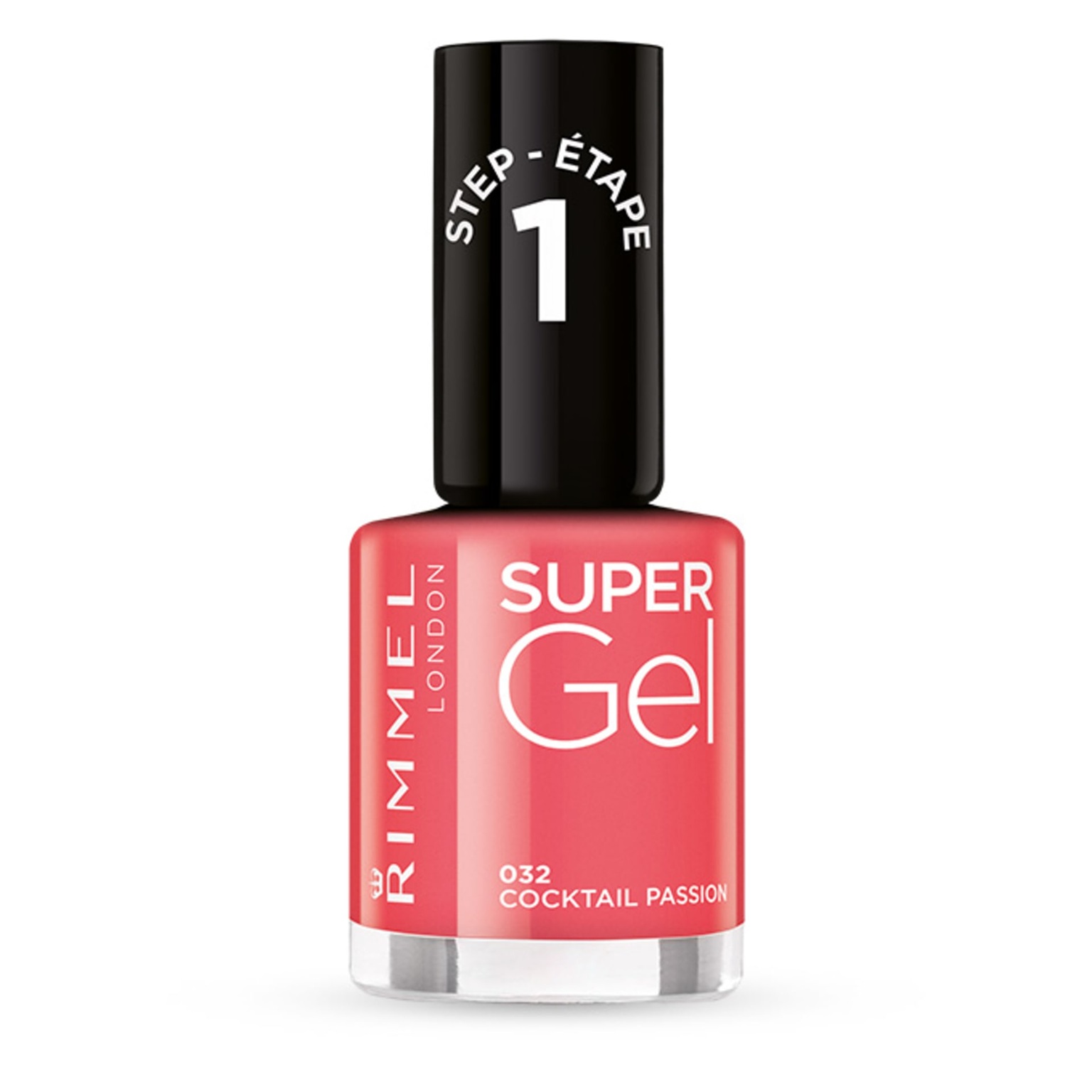 Rimmel Super Gel gélový lak na nechty bez použitia UV/LED lampy odtieň 032 Cocktail Passion 12 ml