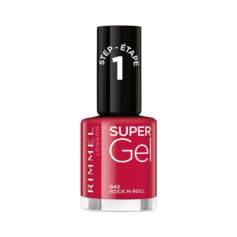 Rimmel Super Gel By Kate gélový lak na nechty bez použitia UV/LED lampy odtieň 042 Rock n Roll 12 ml
