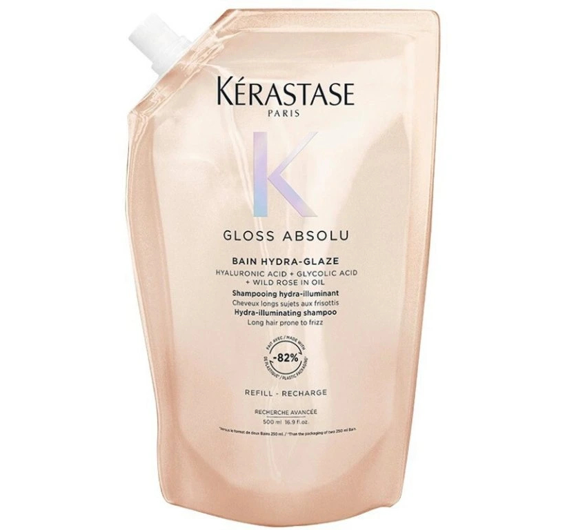 Kérastase Hydratačný a rozjasňujúci šampón Gloss Absolu Creamy Shampoo 500 ml - náhradná náplň