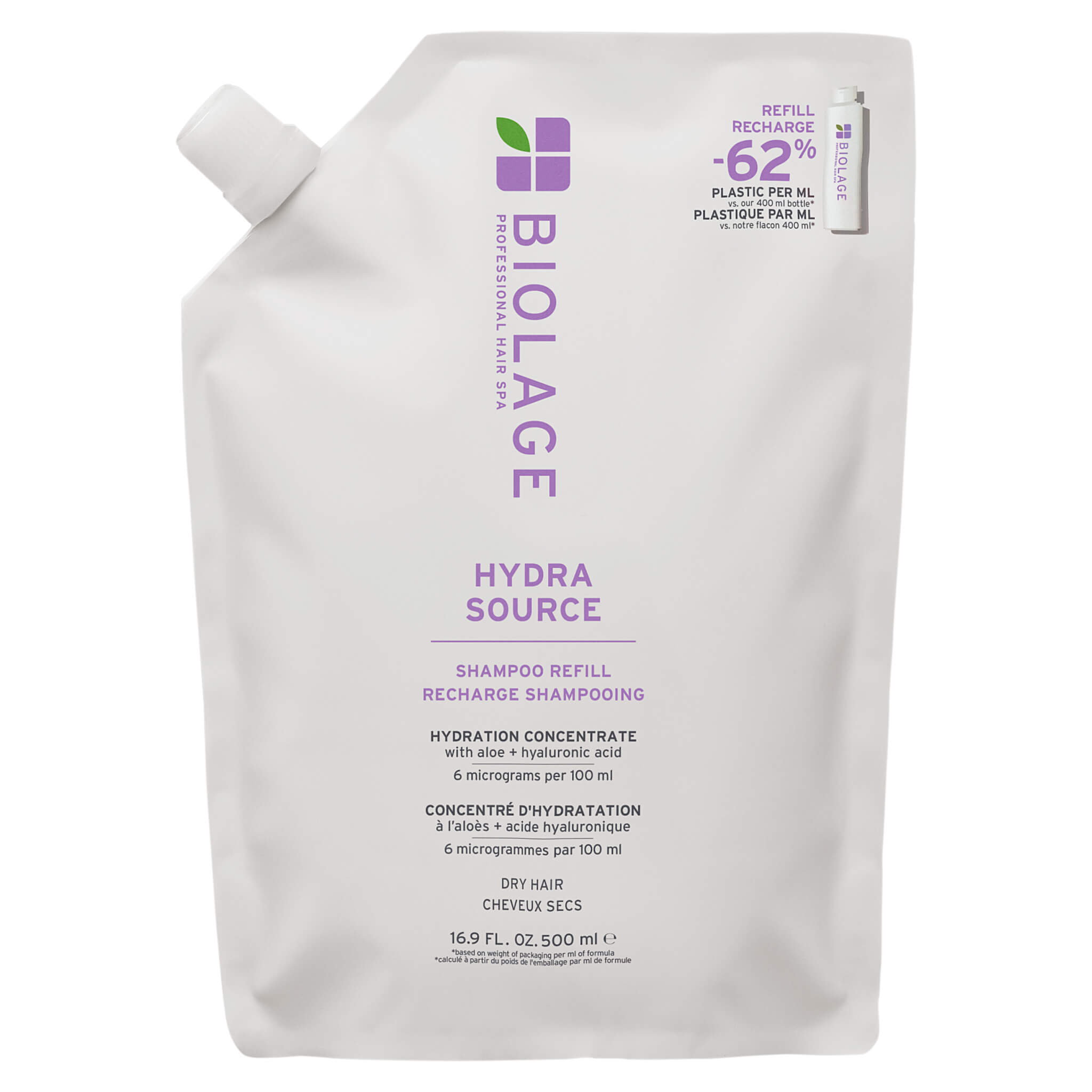 Biolage Hydratačný šampón pre suché vlasy Biolage Hydrasource (Shampoo) 500 ml - náhradní náplň