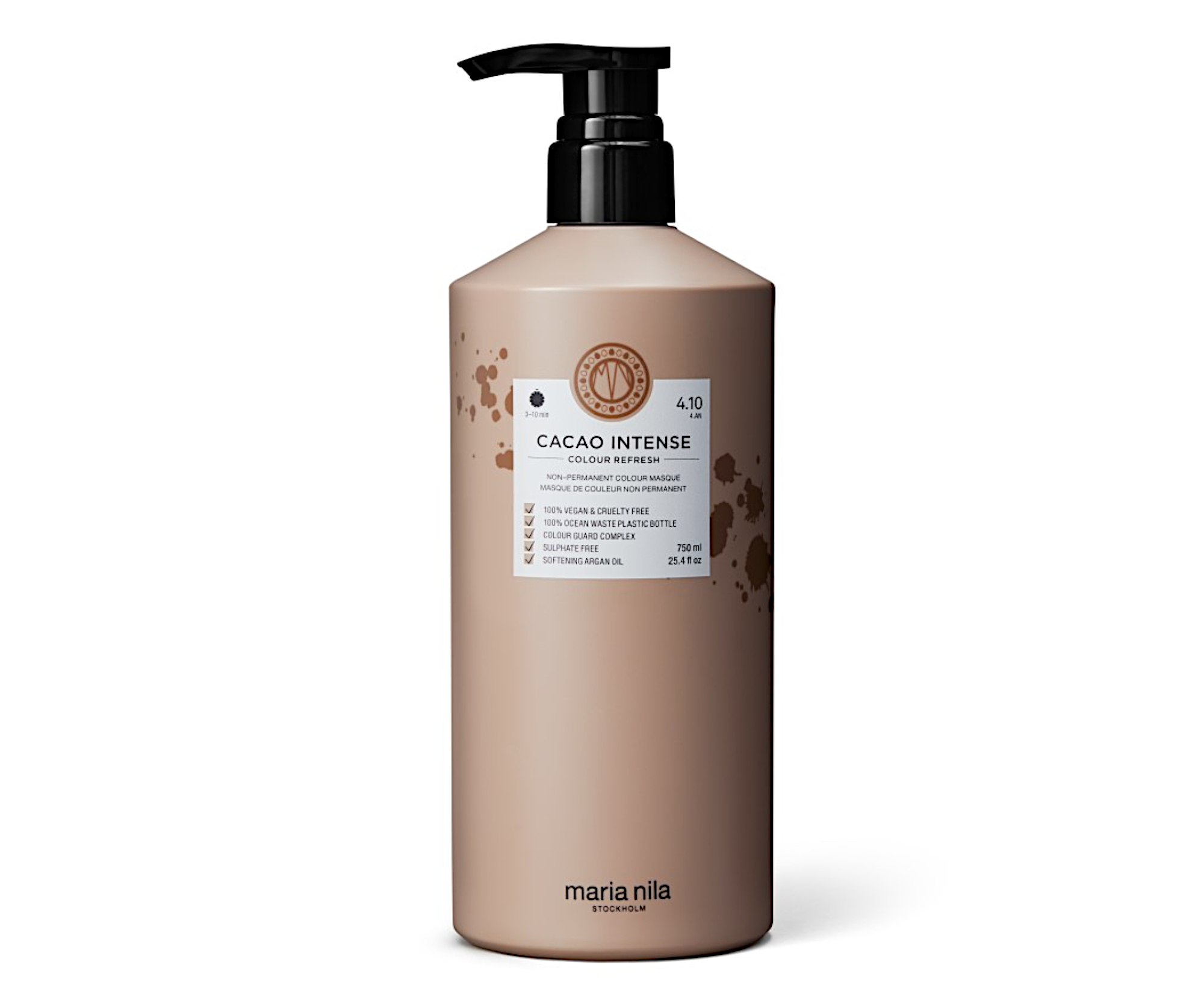 Maria Nila Jemná vyživující maska bez permanentních barevných pigmentů 4.10 Cacao Intense (Colour Refresh Mask) 750 ml