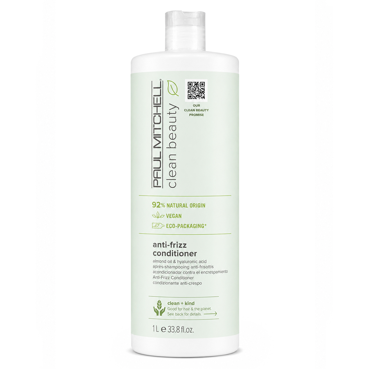 Paul Mitchell Kondicionér pro krepaté a nepoddajné vlasy Clean Beauty (Anti-Frizz Conditioner) 1000 ml