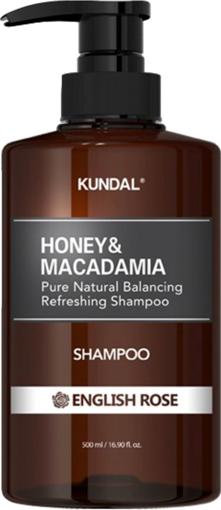 KUNDAL Prírodný hydratačný šampón Honey & Macadamia English Rose (Nature Shampoo) 500 ml