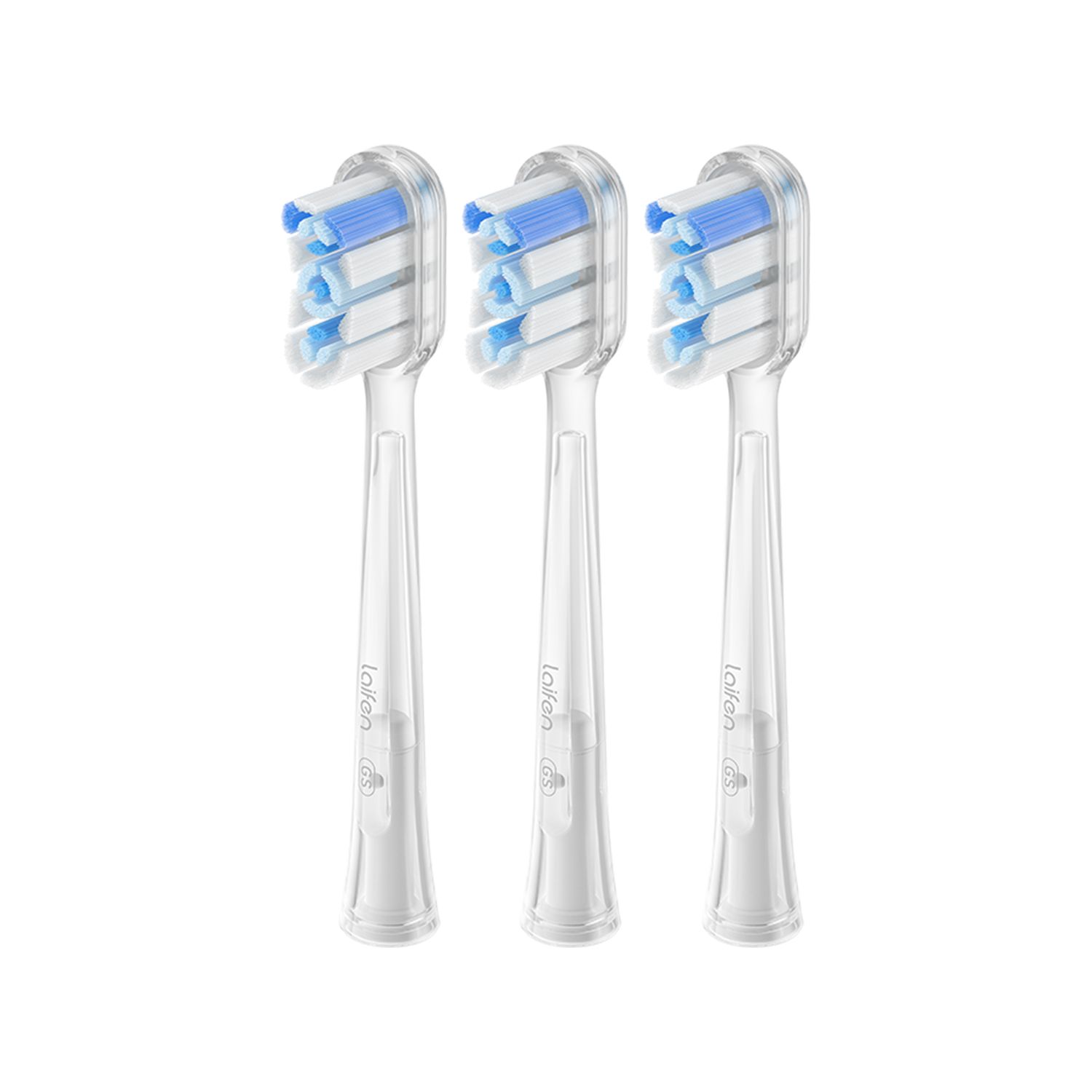 Laifen Náhradní hlavice pro zubní kartáček 2.0 Super-Clean Transparent 3 ks