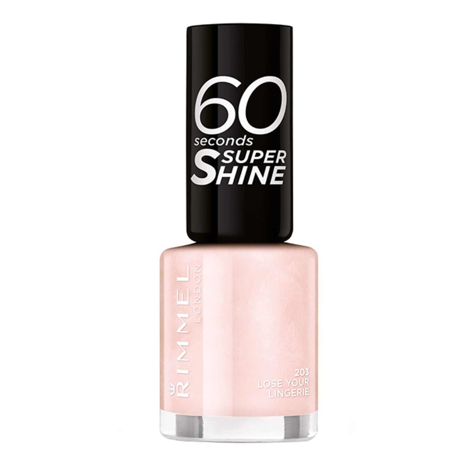 Rimmel 60 Seconds Super Shine lak na nechty odtieň 203 Lose Your Lingerie 8 ml