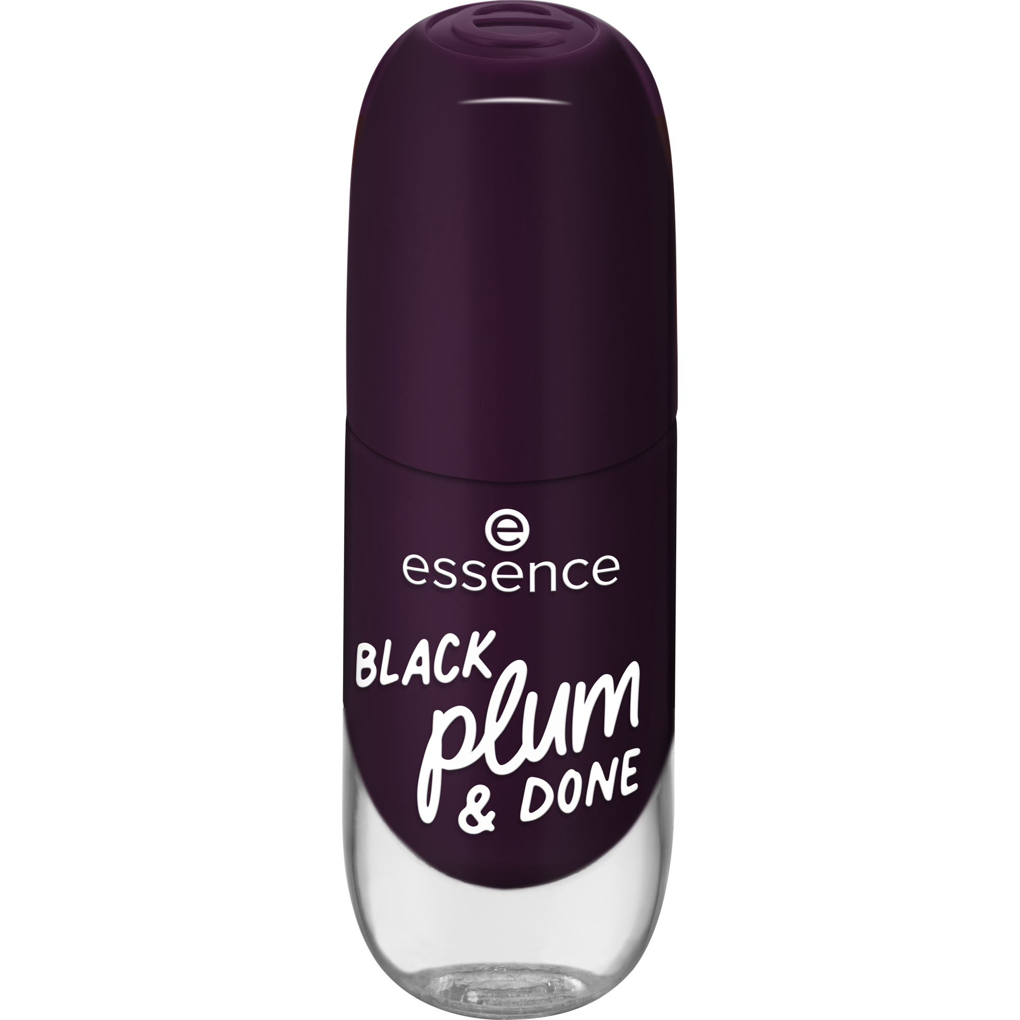 essence Lak na nechty Gél Nail Colour 8 ml 84 BLACK plum & DONE