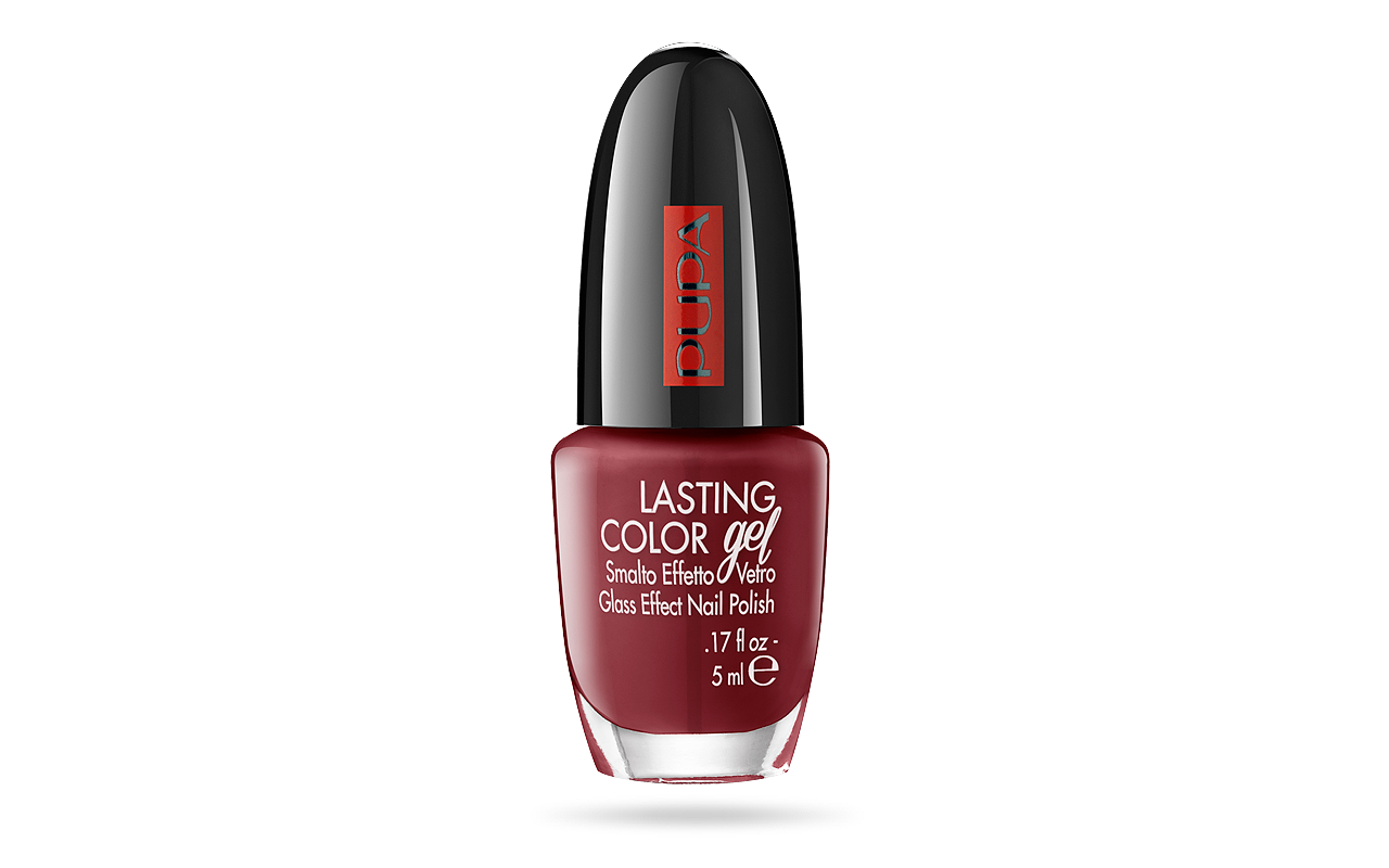 Levně PUPA Milano Lak na nehty Lasting Color Gel (Nail Polish) 5 ml 032 Black Burgundy