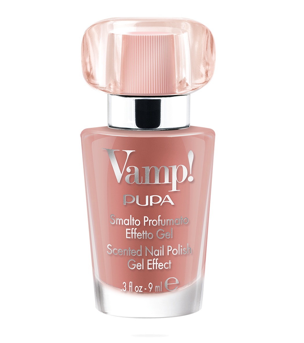 PUPA Milano Lak na nechty s Vamp! Pink Fragnance (Scented Nail Polish Gel Effect) 9 ml 104 Romantic Rose
