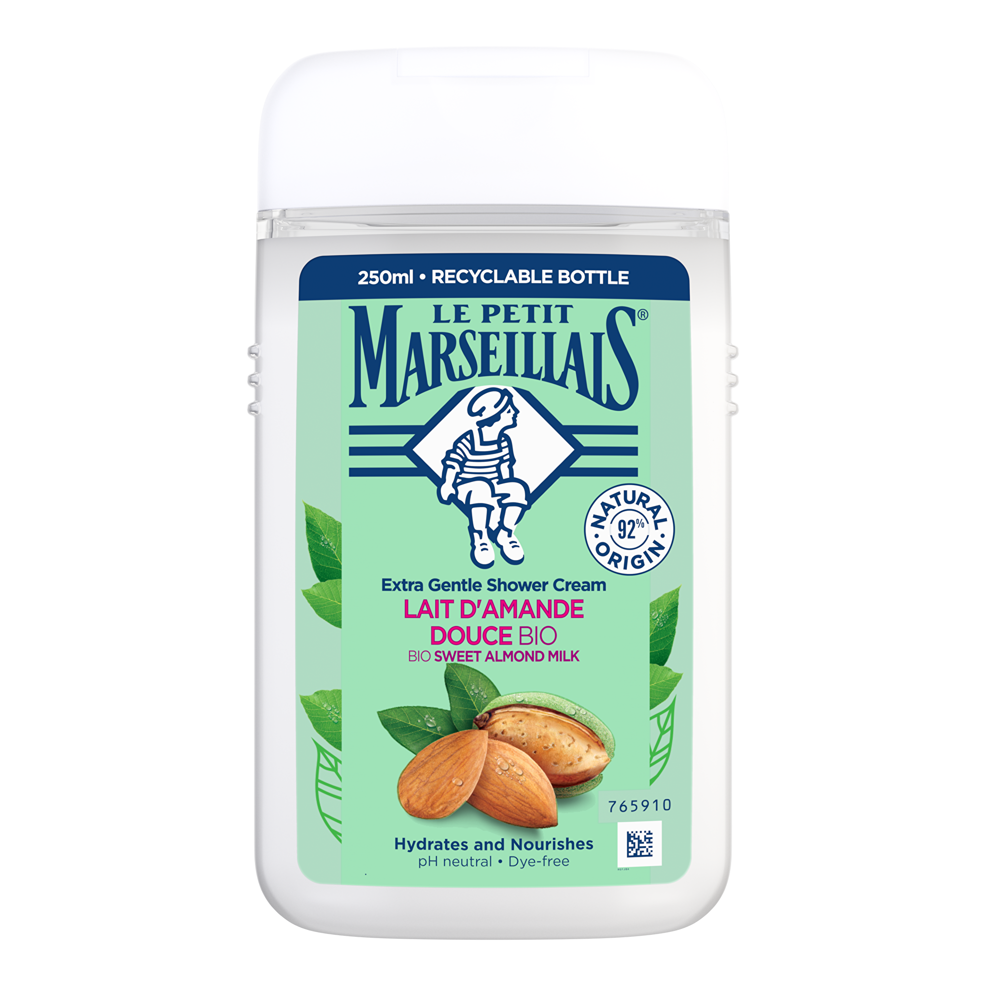 Le Petit Marseillais Krémový sprchový gel BIO Sweet Almond Milk Shower Cream 250 ml