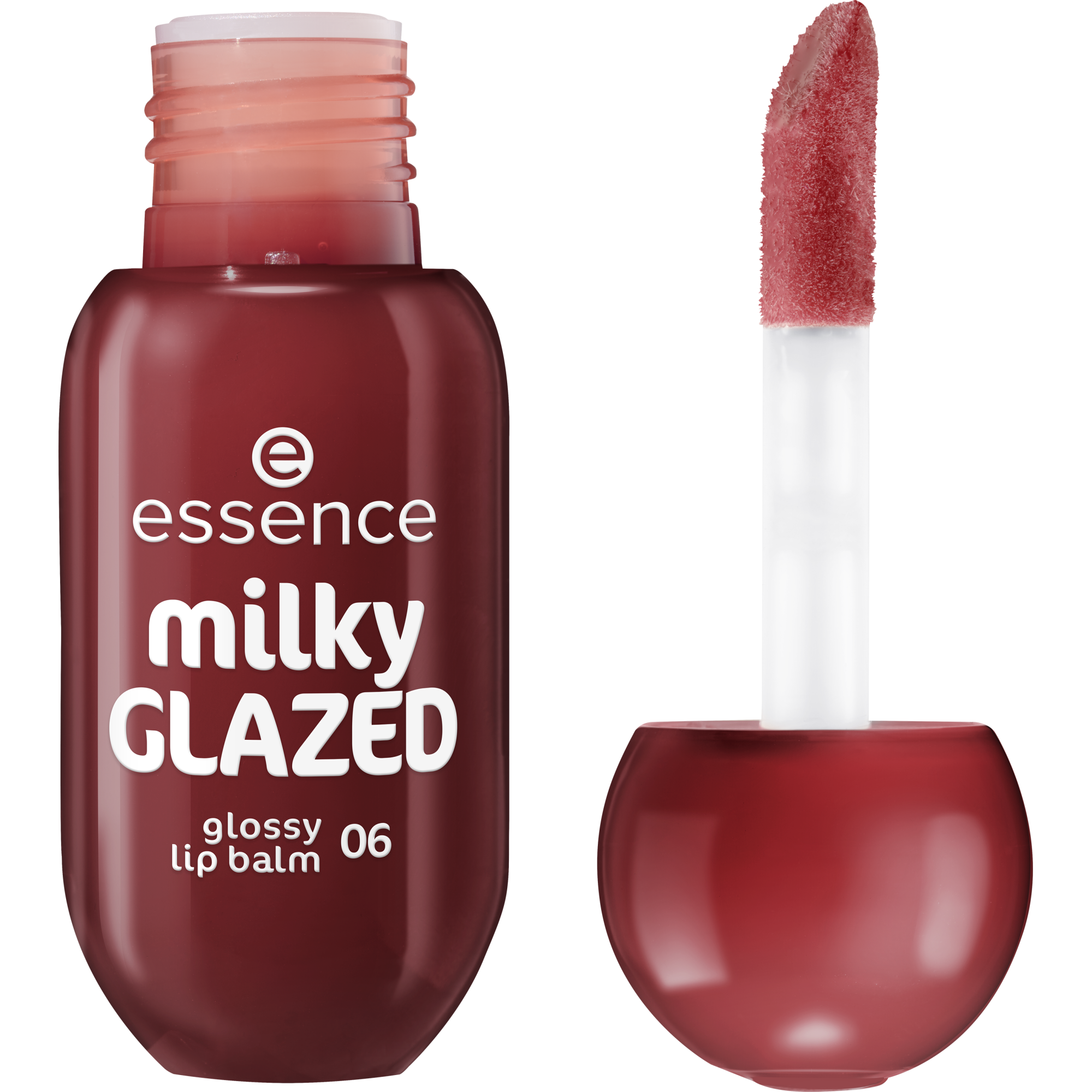essence Balsam de buze strălucitor Milky GLAZED Glossy Lip Balm 4 ml 06 Cherry on Top
