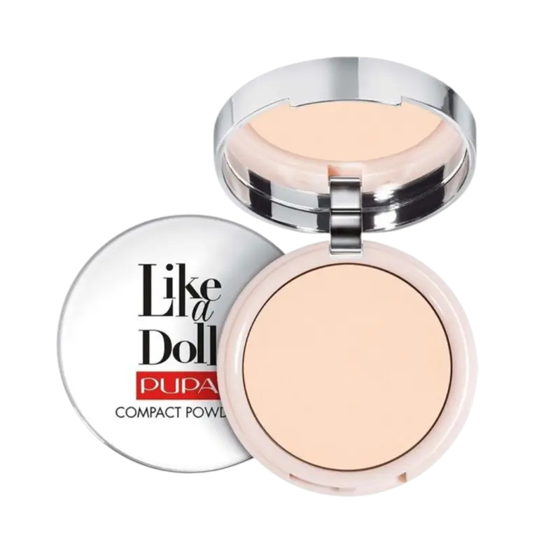 PUPA Milano Kompaktný púder Like a Doll Compact Powder 10 g 001 Porcelain