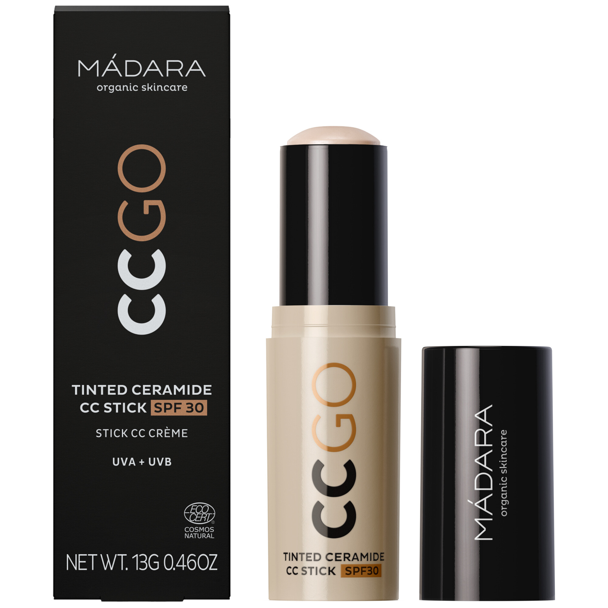 MÁDARA Tónovací tyčinka SPF 30 CC GO Tinted Ceramide CC Stick 13 g 20 Ivory