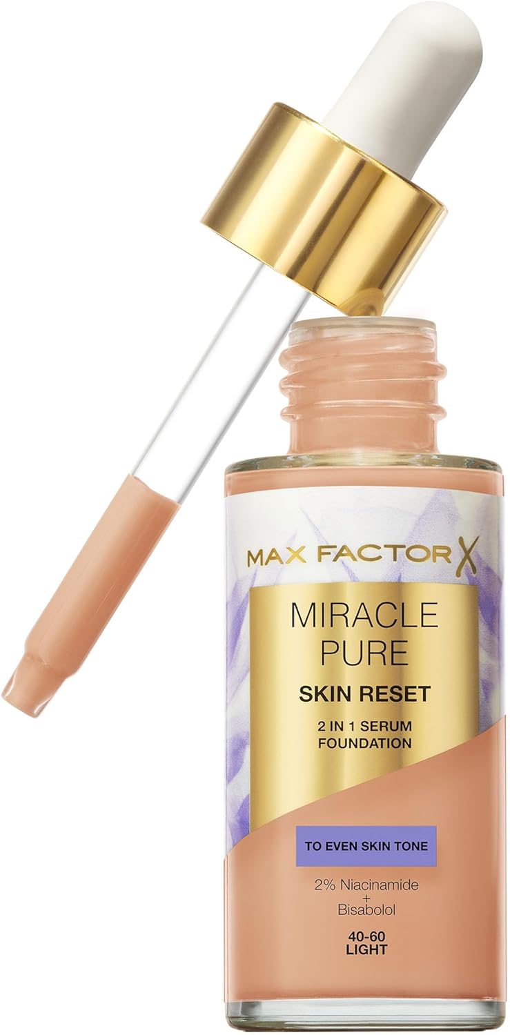 Max Factor Make-up a sérum 2v1 Miracle Pure Serum Foundation 30 ml 40-60 Light