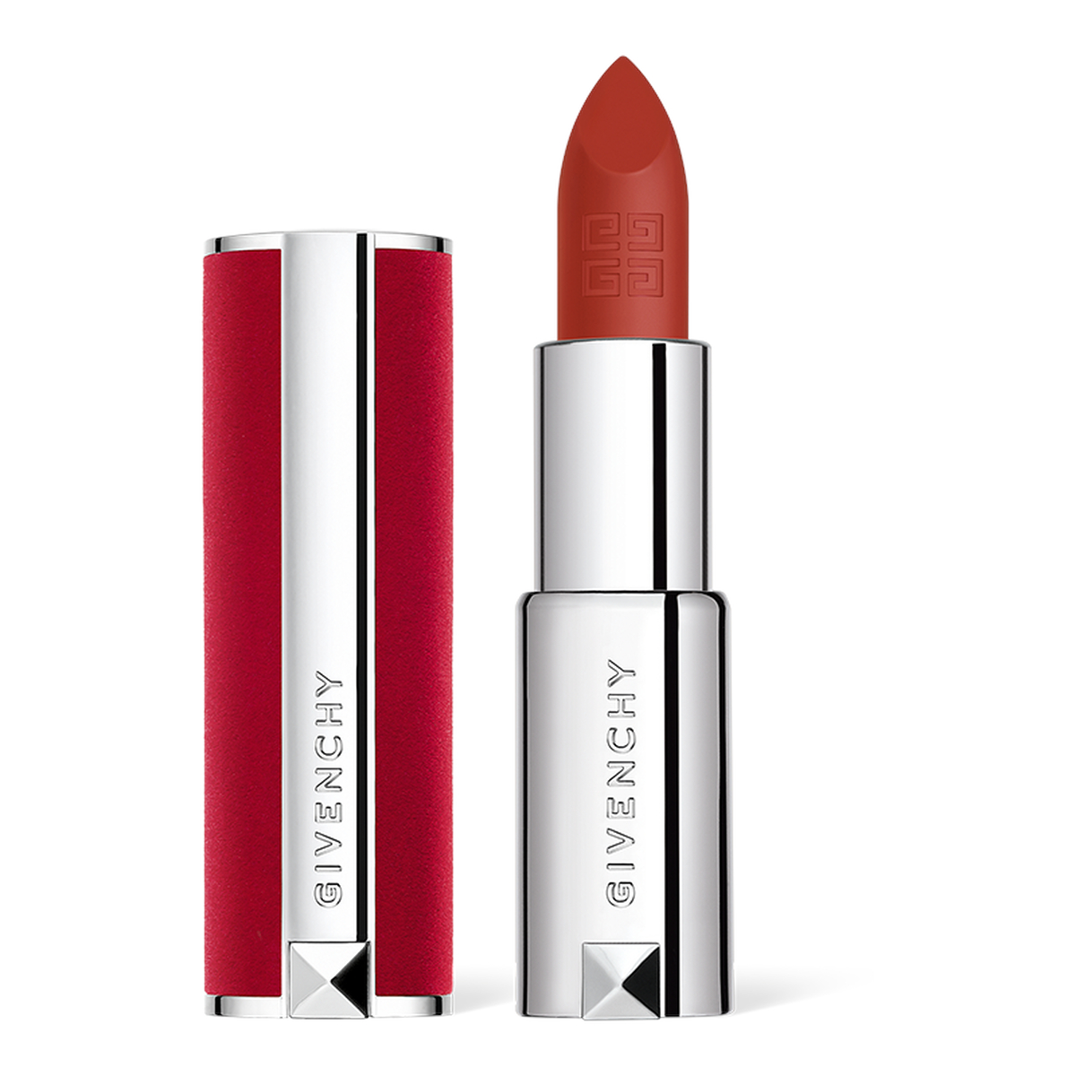 Givenchy Matný rúž Deep Velvet (Le Rouge) 3,4 g N34 Rouge Safran