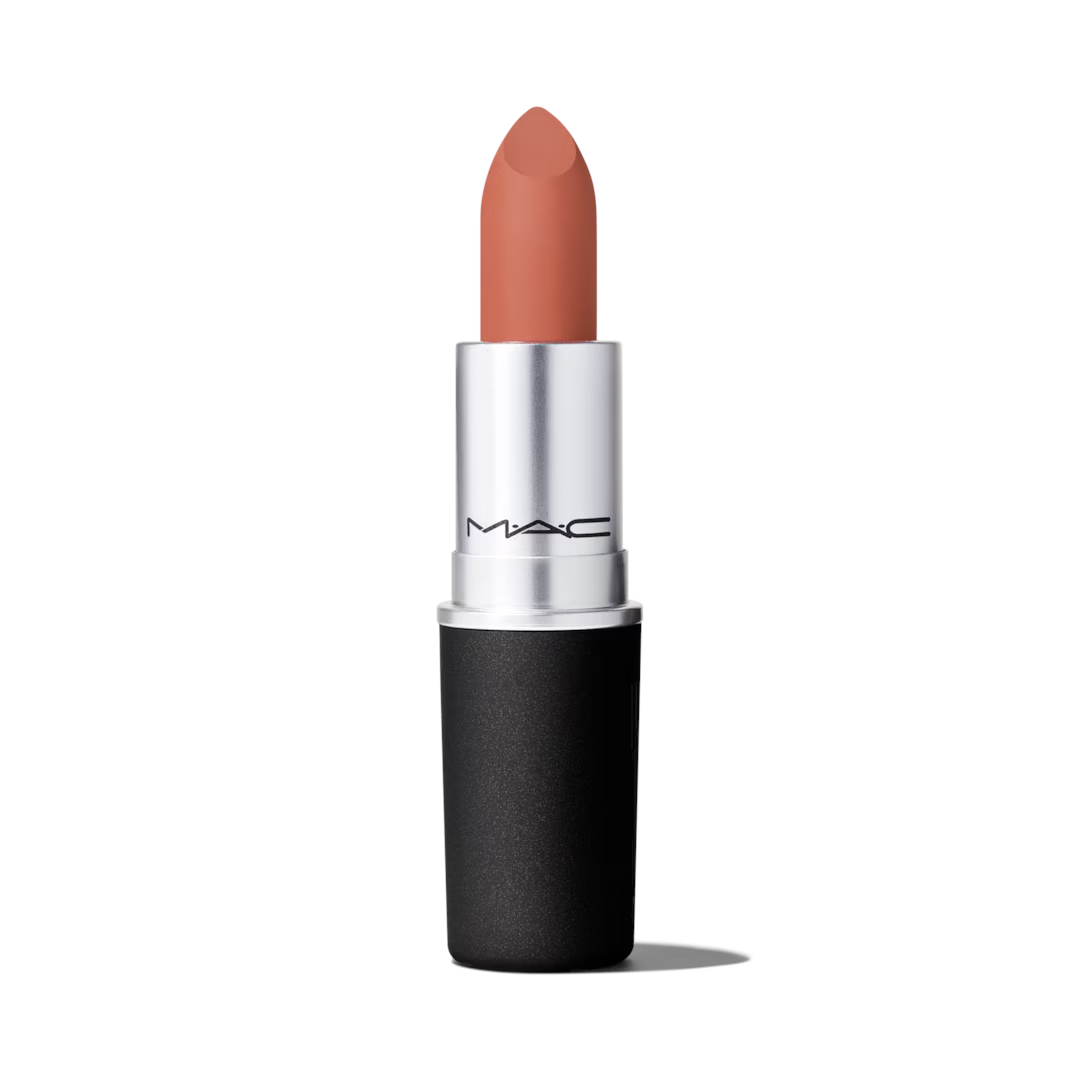 MAC Cosmetics Matná vyživujúci rúž Powder Kiss ( Lips tick ) 3 g Impulsive
