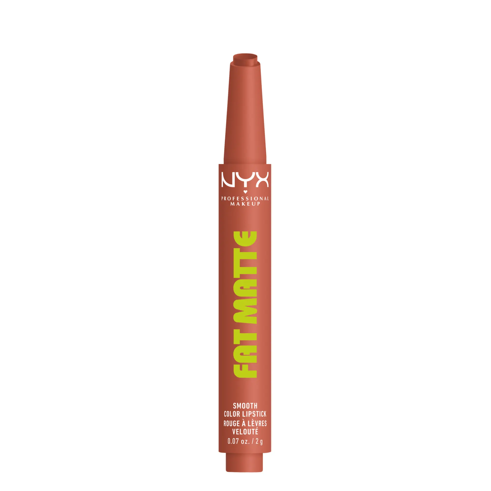 NYX Professional Makeup Balsam de buze mat Fat Matte Smooth Color Lipstick 2 g 01 Cozy Whipped