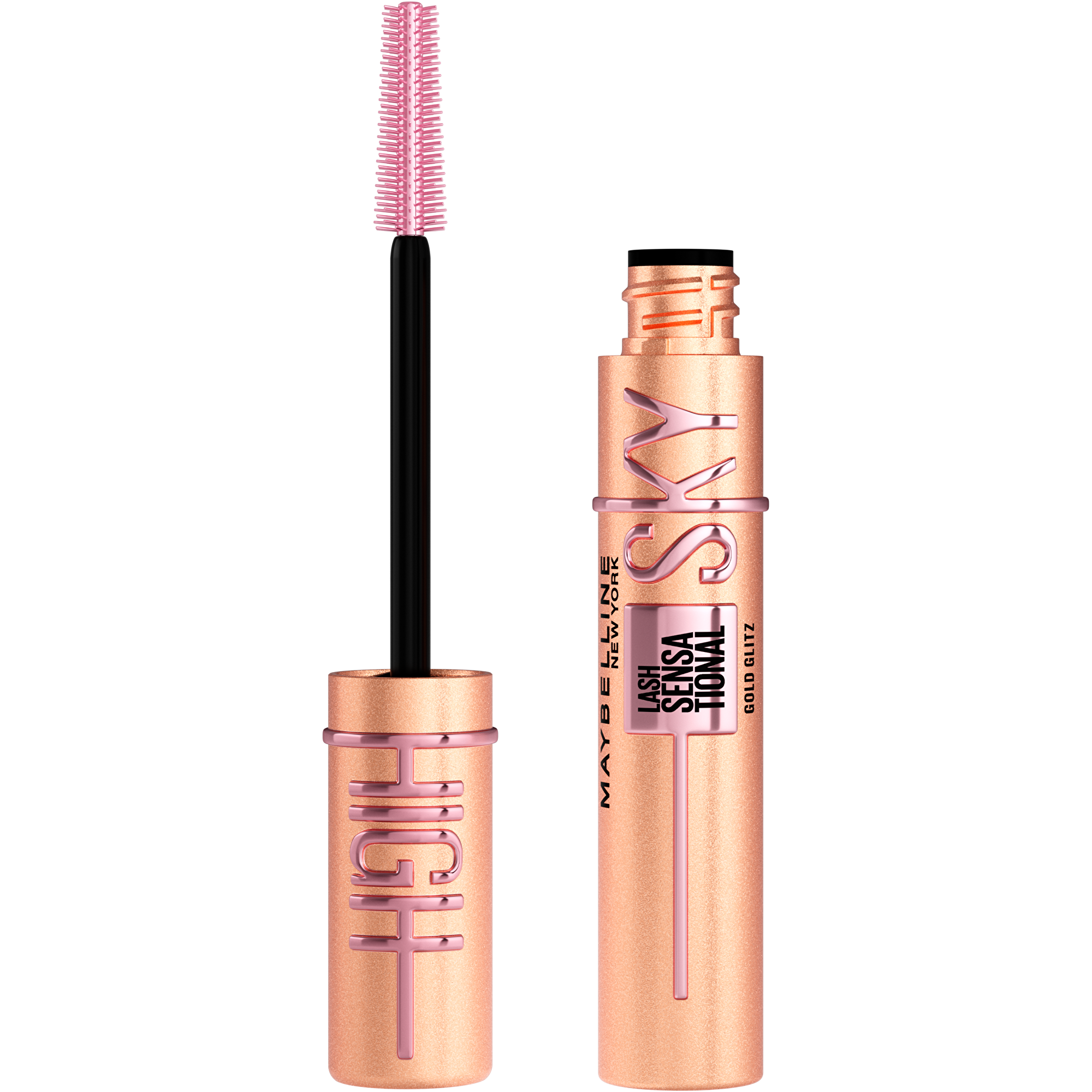Maybelline Riasenka Lash Sensational Sky High Rosegold Glitz 7,5 ml Black