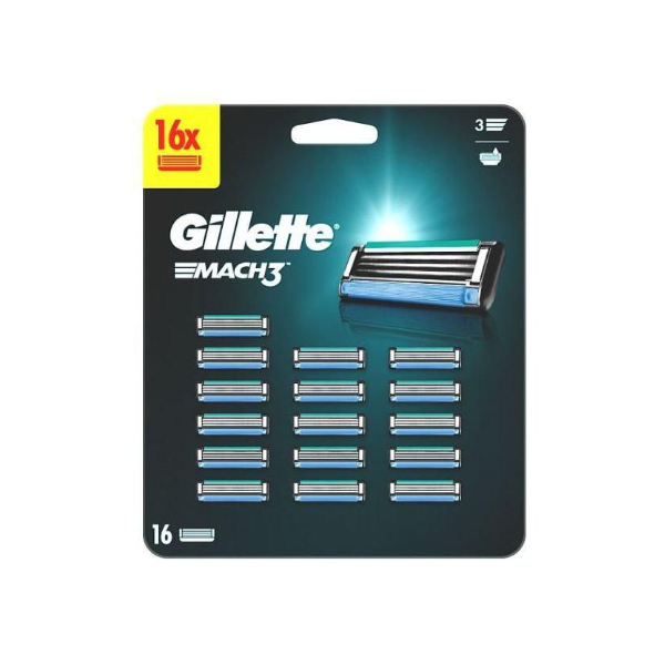 Gillette Náhradné hlavice Gillette Mach3 16 ks