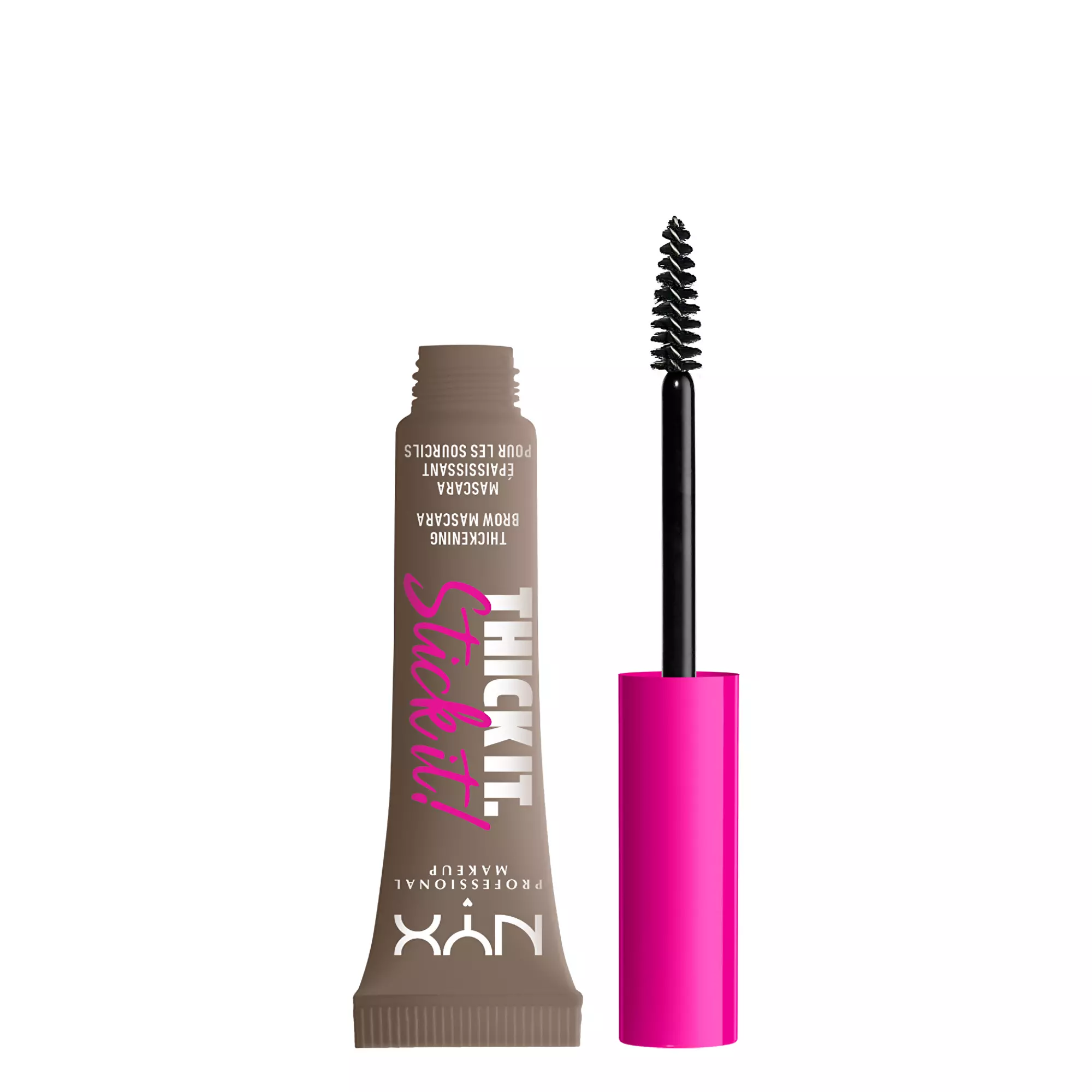 NYX Professional Makeup Thick it Stick It Brow Mascara řasenka na obočí odstín 01 Taupe 7 ml