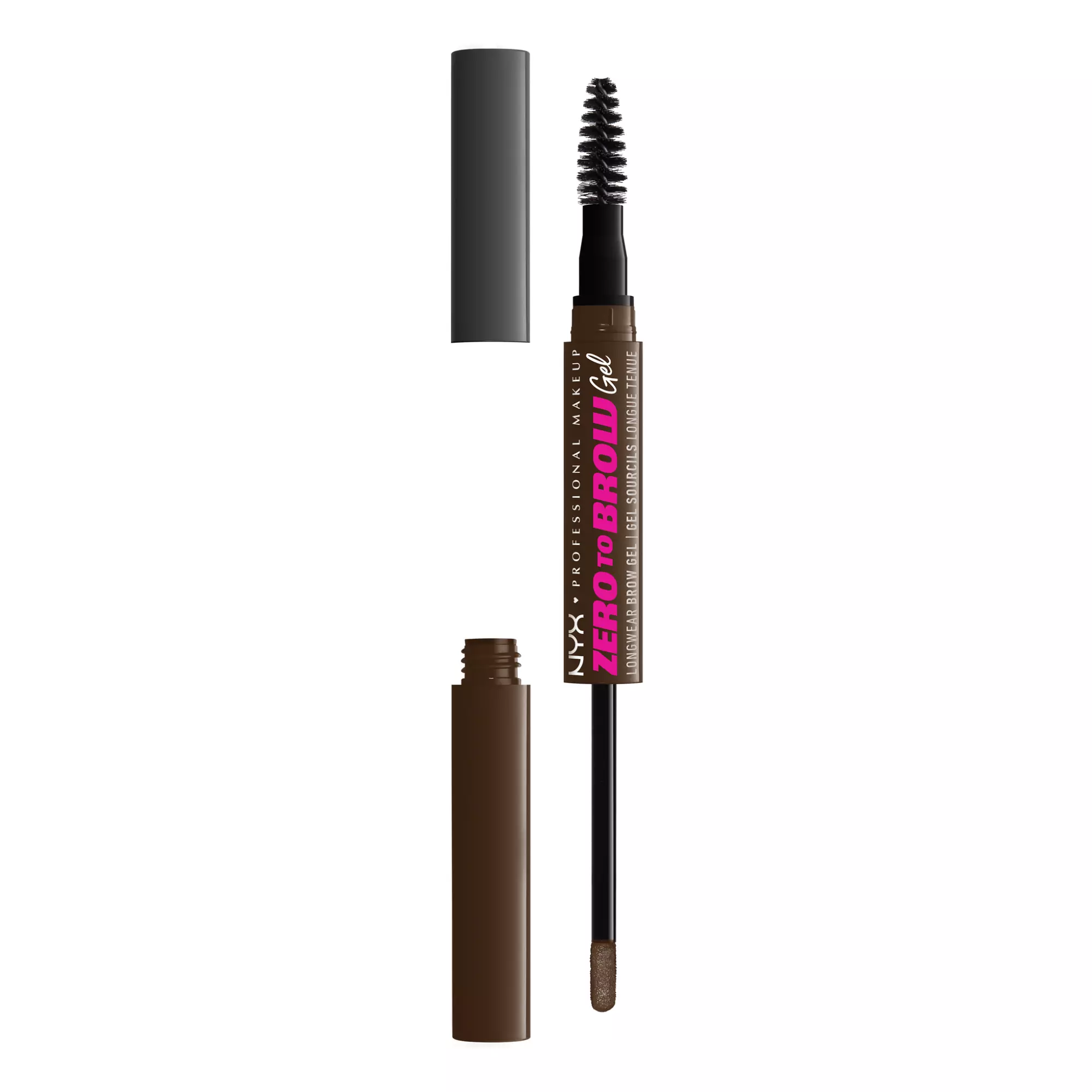 NYX Professional Makeup Gel pentru sprâncene Zero To Brow Gel 2 ml 07 Espresso