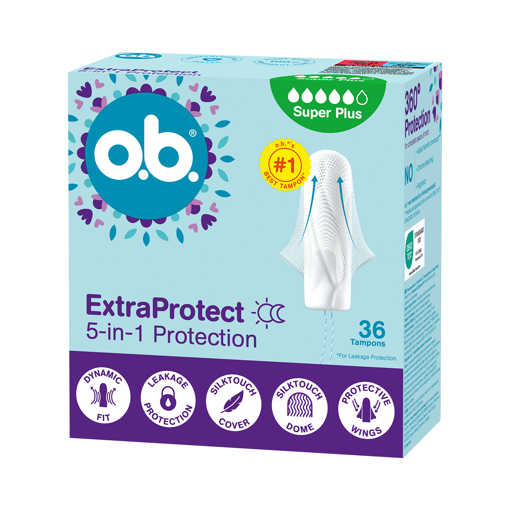 o.b. Tampóny Extra Protect Super Plus 36 ks