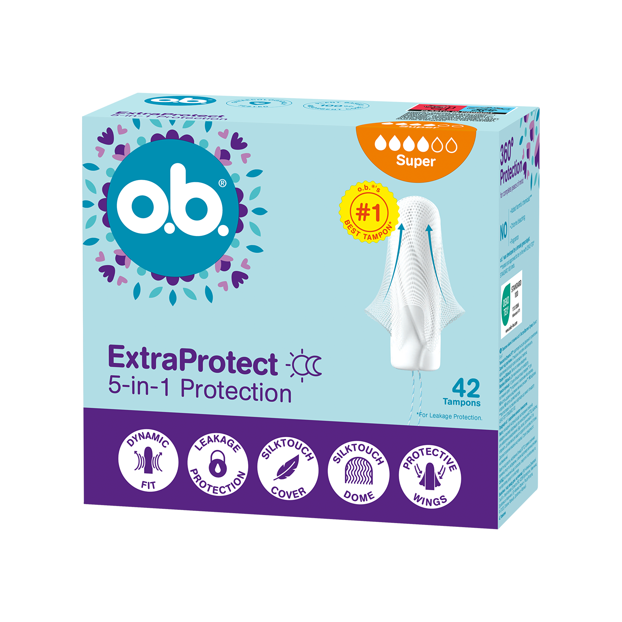 o.b. Tampóny Extra Protect Super 42 ks