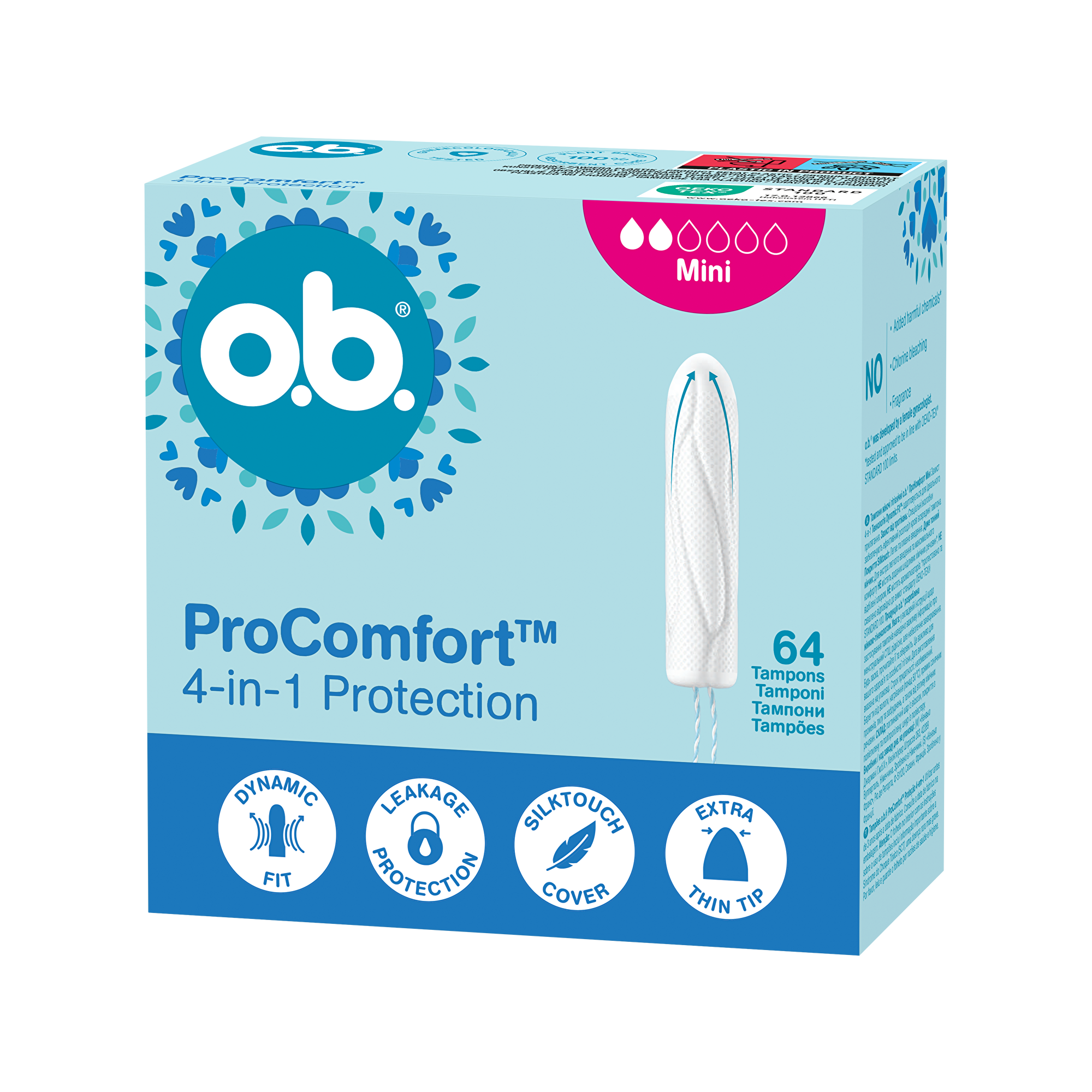 o.b. Tampóny ProComfort Mini 64 ks
