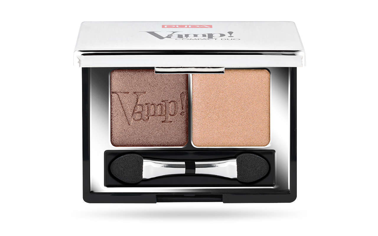 PUPA Milano Očné tiene Vamp! (Compact Duo Eyeshadow) 2,2 g 004 Bronze Amber