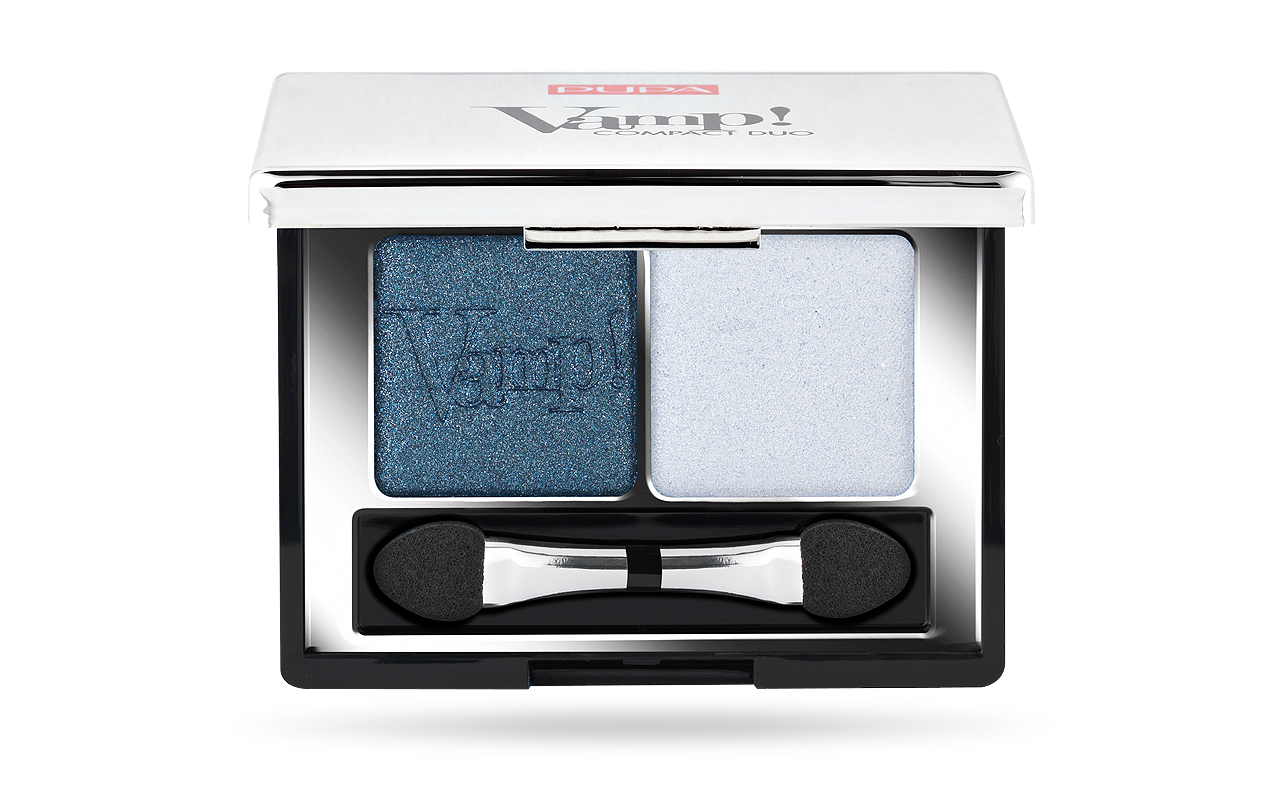 PUPA Milano Očné tiene Vamp! (Compact Duo Eyeshadow) 2,2 g 012 Magnetic Blue