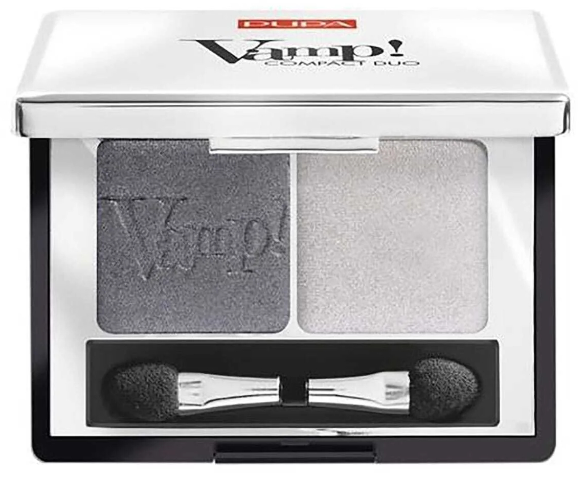 PUPA Milano Očné tiene Vamp! (Compact Duo Eyeshadow) 2,2 g 009 Silver Stone