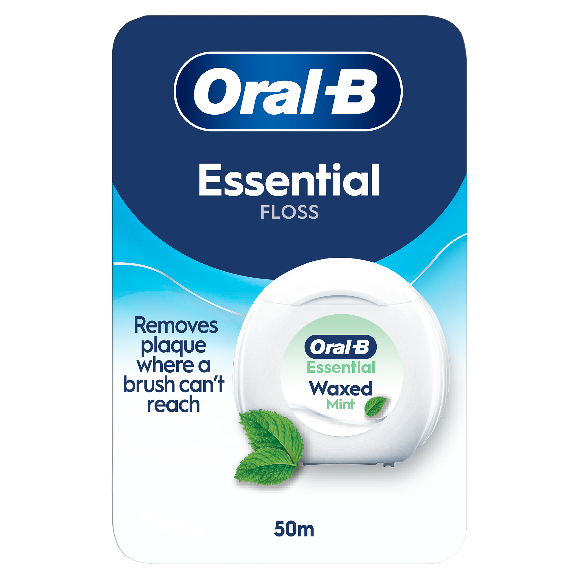 Oral B Dentální voskovaná nit Essential Waxed Mint Floss 50 ml