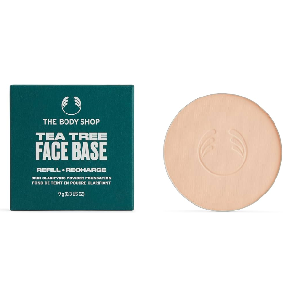 The Body Shop Náhradná náplň do kompaktného púdru Tea Tree Face Base (Skin Clarifying Powder Foundation Reffil) 9 g 2N Medium