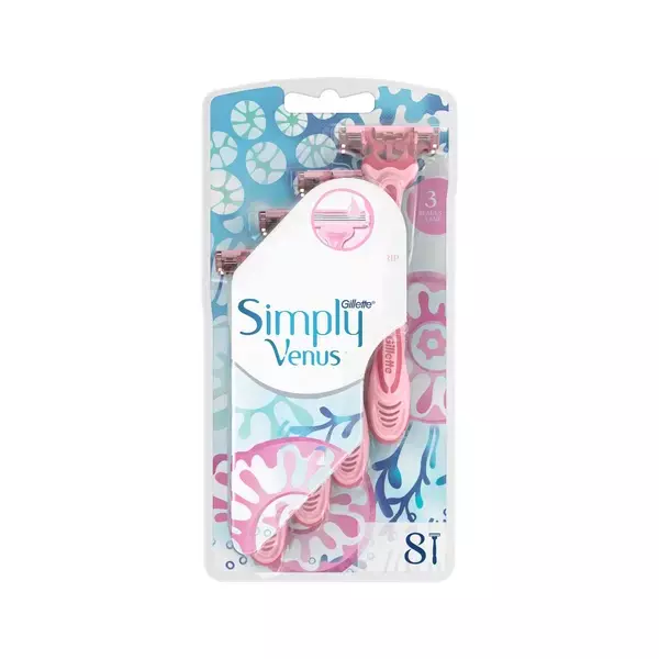 Gillette Pohotové holiace strojčeky Simply Venus 3 8 ks