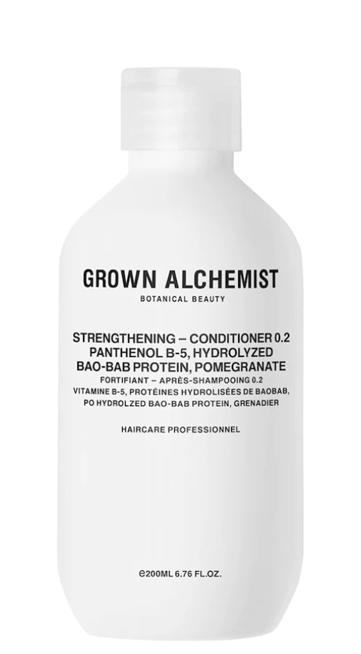 Grown Alchemist Posilňujúci kondicionér Panthenol B-5, Hydrolyzed Baobab Protein, Pomegranate (Strengthening Conditioner) 200 ml