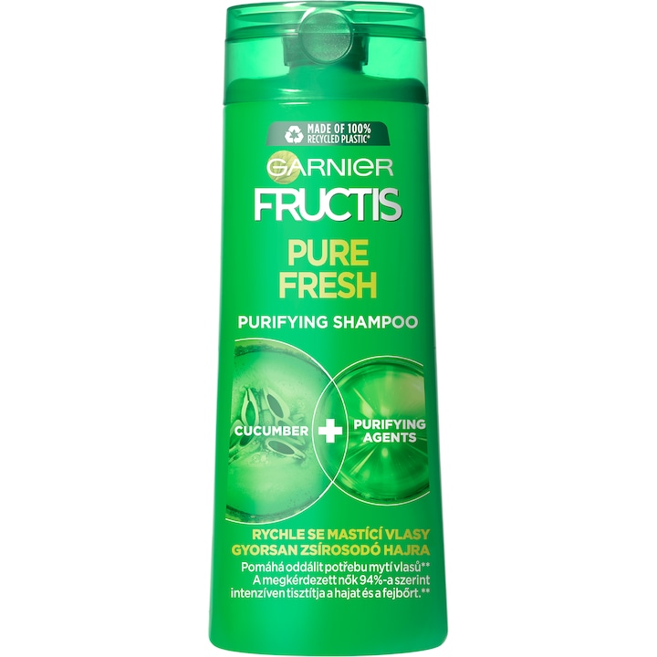 Garnier Posilující šampon na rychle se mastící vlasy Fructis (Pure Fresh Purifying Shampoo) 250 ml