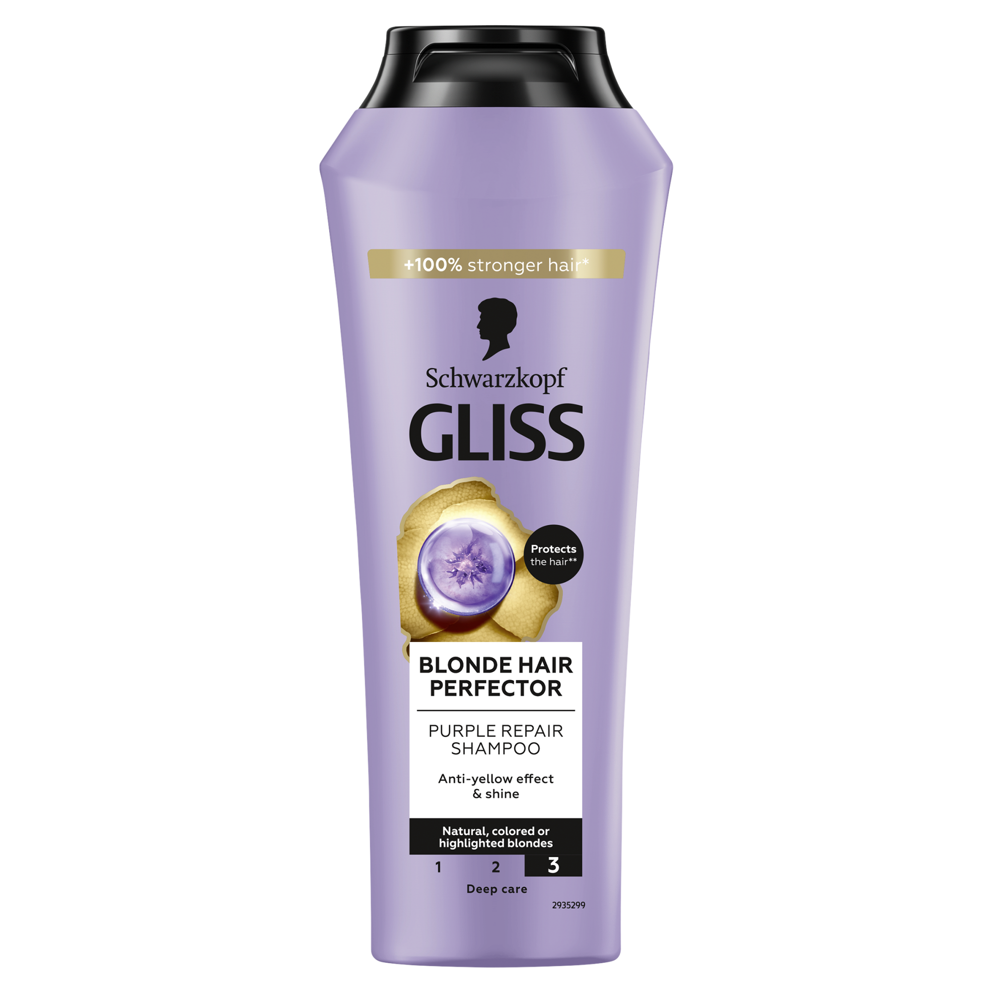 Gliss Kur Regenerační šampon pro blond vlasy Blonde Hair Perfector (Purple Repair Shampoo) 250 ml