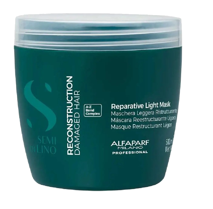 Alfaparf Milano Intenzivní maska pro jemné a poškozené vlasy Semi Di Lino Reconstruction (Reparative Light Mask) 500 ml 500 ml