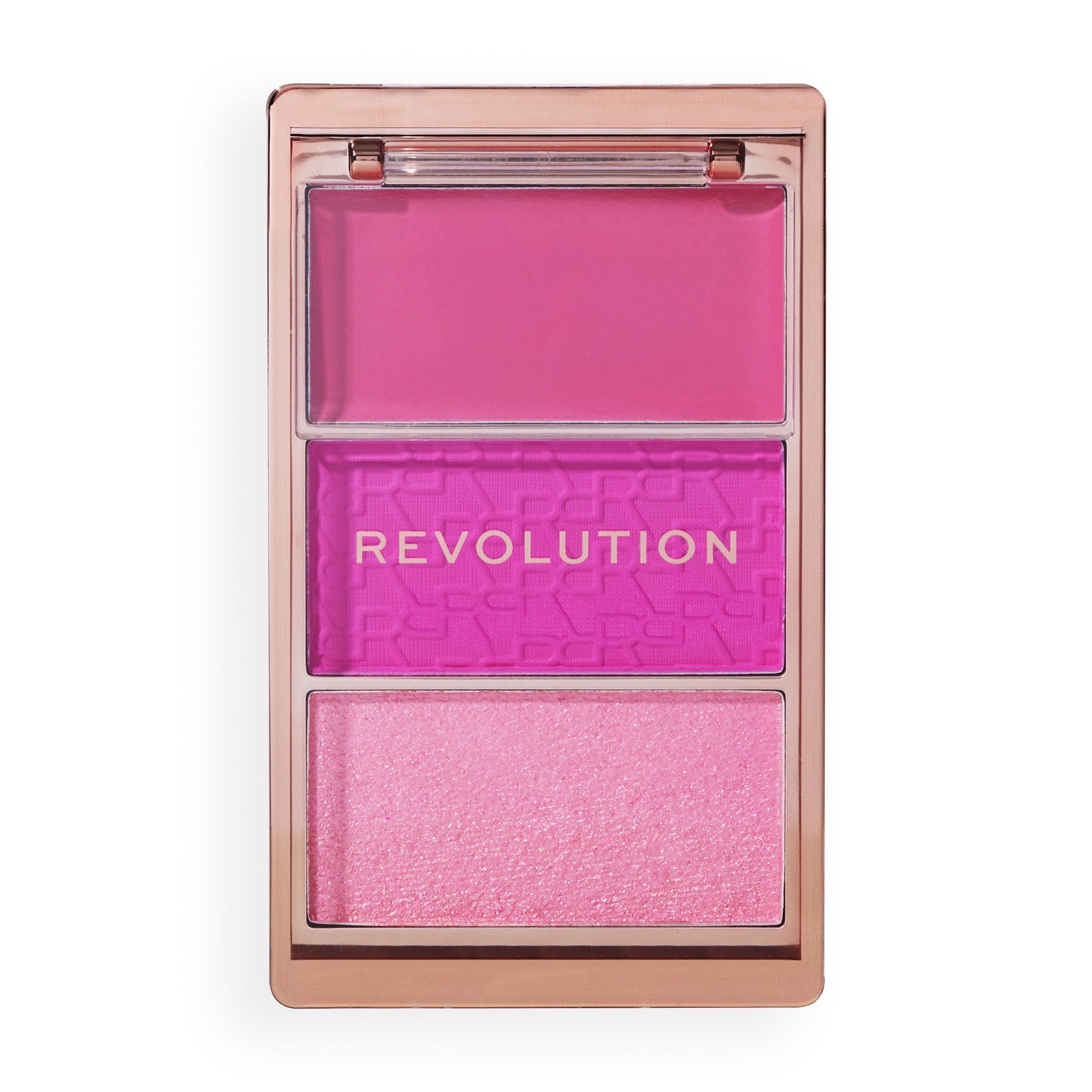 Makeup Revolution Blush Icon Palette paleta tvářenek odstín Hot Pink Flag 9.8 g