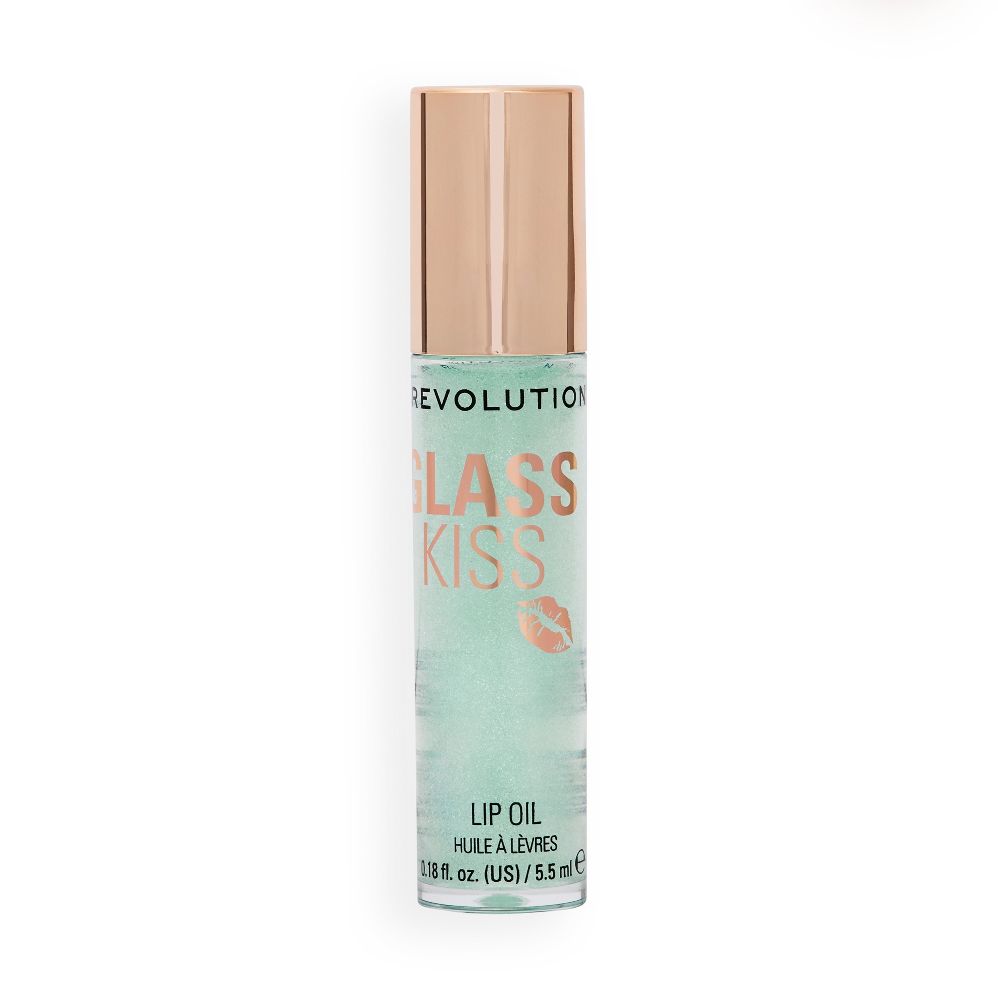 Revolution Olej na rty Glass Kiss Lip Oil 5,5 ml Pixiedust Green Shimmer