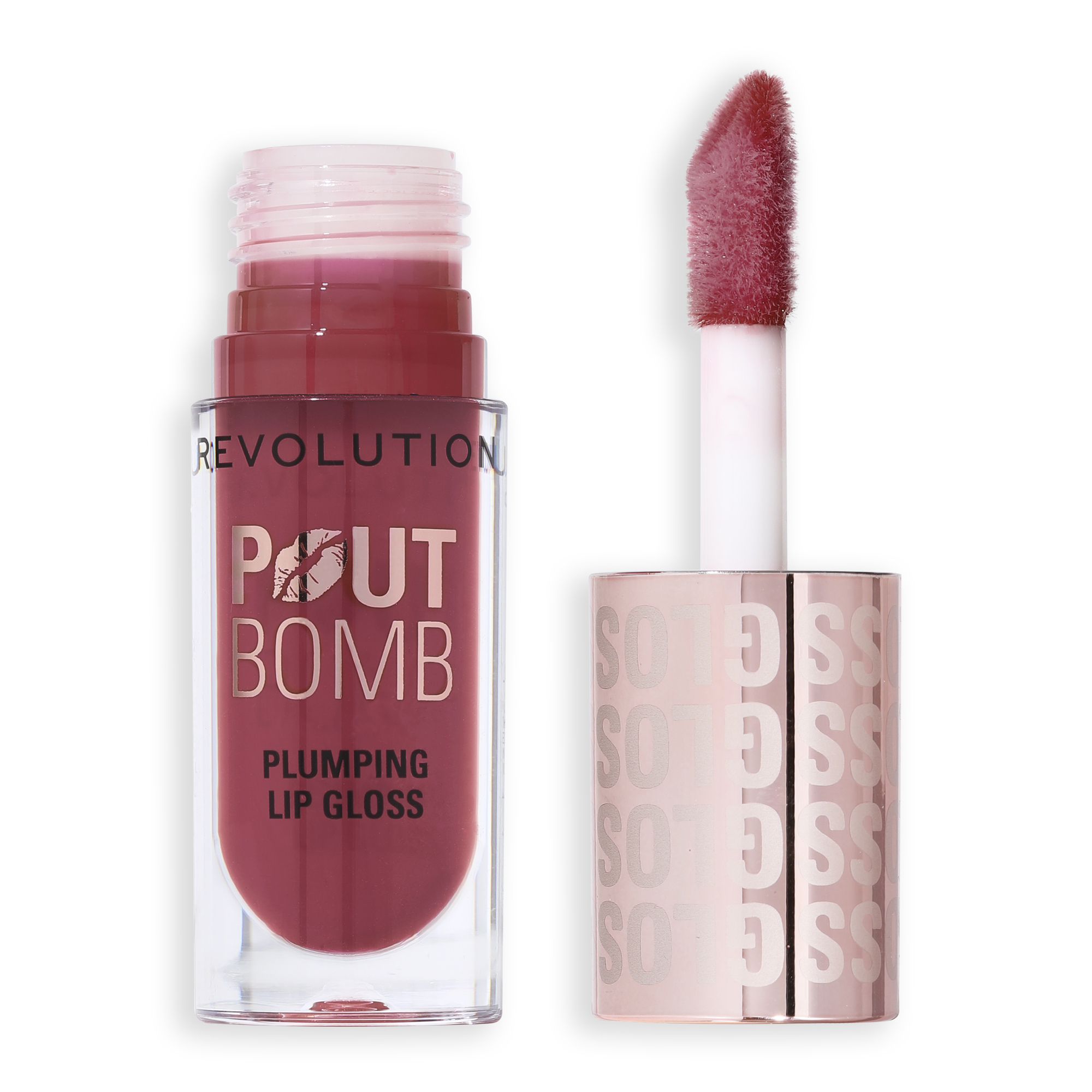 Revolution Lesk na rty Pout Bomb Plumping Lip Gloss 4,6 ml Wild Mauve Pink