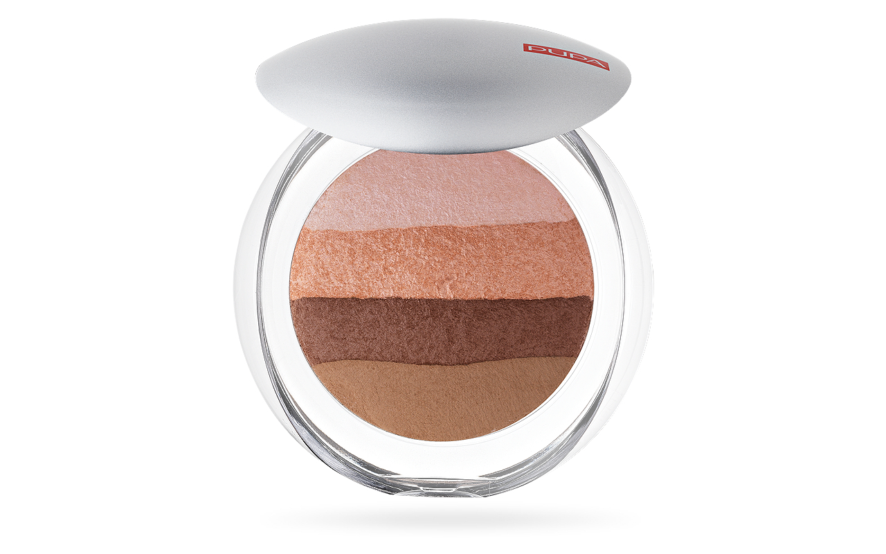 PUPA Milano Rozjasňujúce tvárenka (Luminys Baked All Over Illuminating Blush-Powder) 9 g 02 Stripes Natural