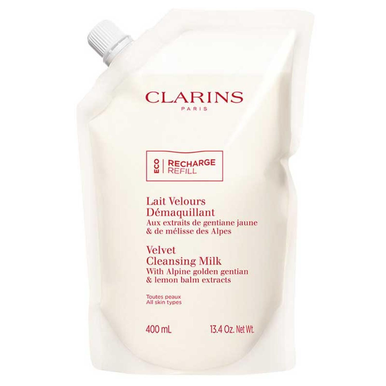 Clarins Zamatové čistiace mlieko (Velvet Cleansing Milk) 400 ml - náhradná náplň