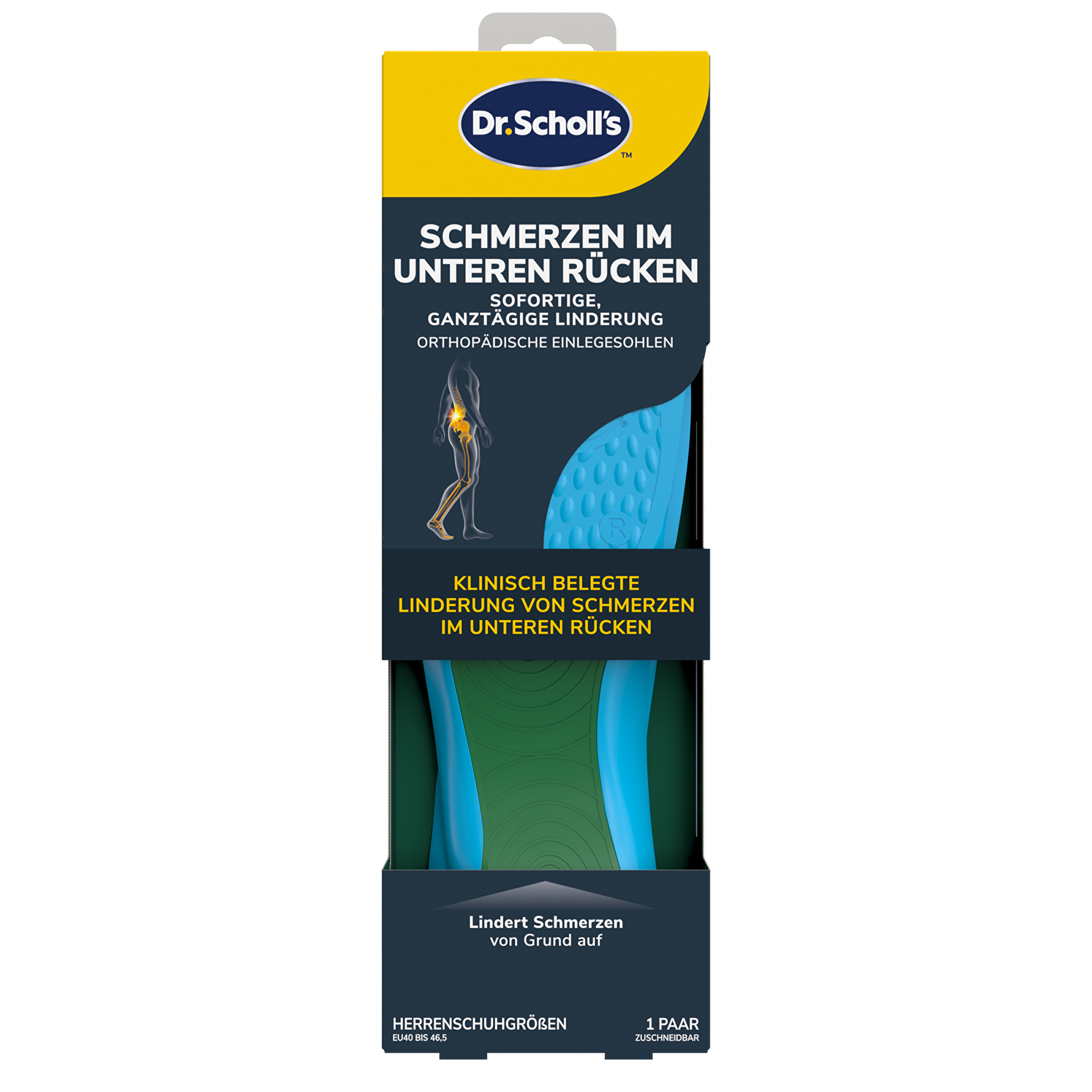 Scholl Ortopedické vložky do bot In-Balance Lower Back Insole 1 pár Large