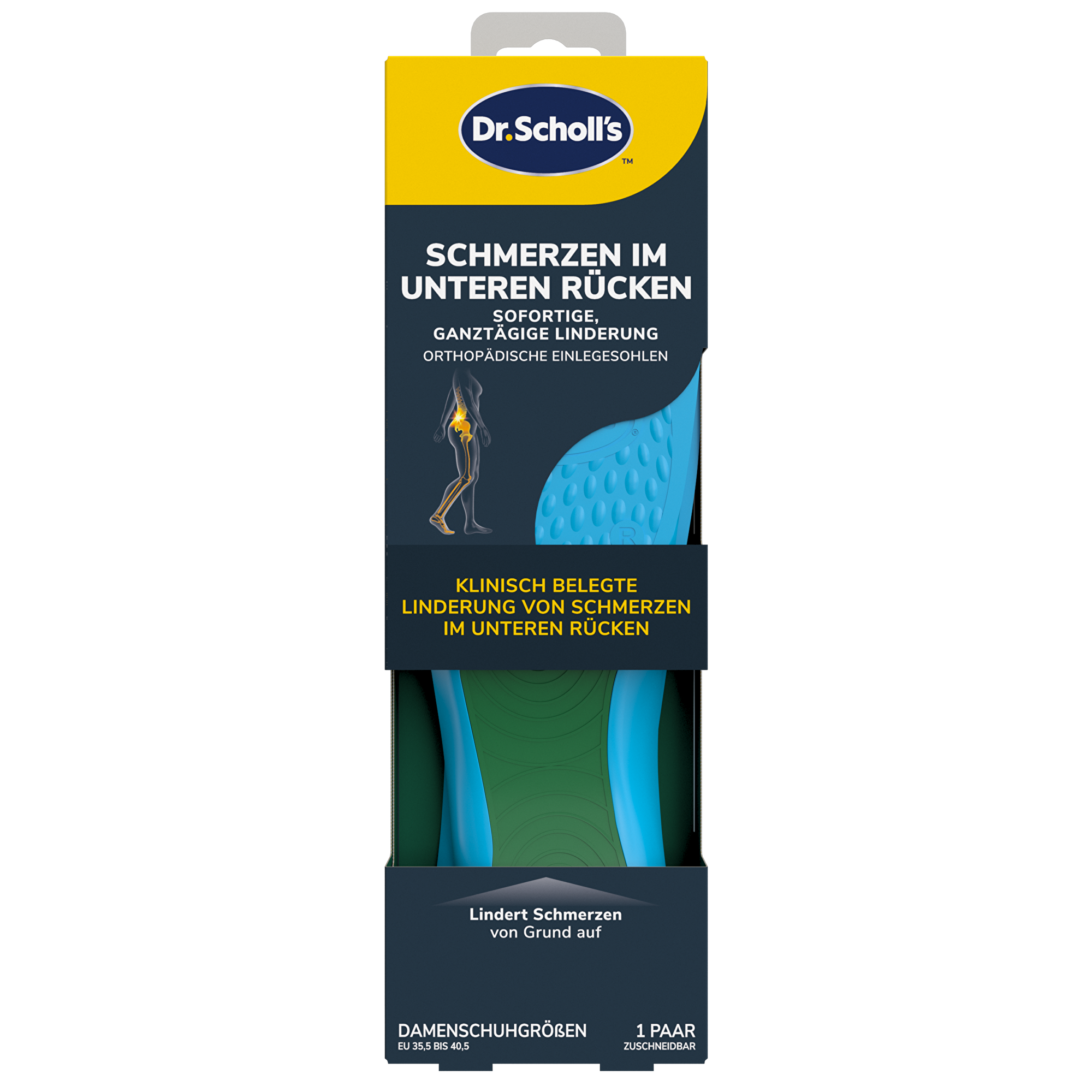 Scholl Ortopedické vložky do bot In-Balance Lower Back Insole 1 pár Small
