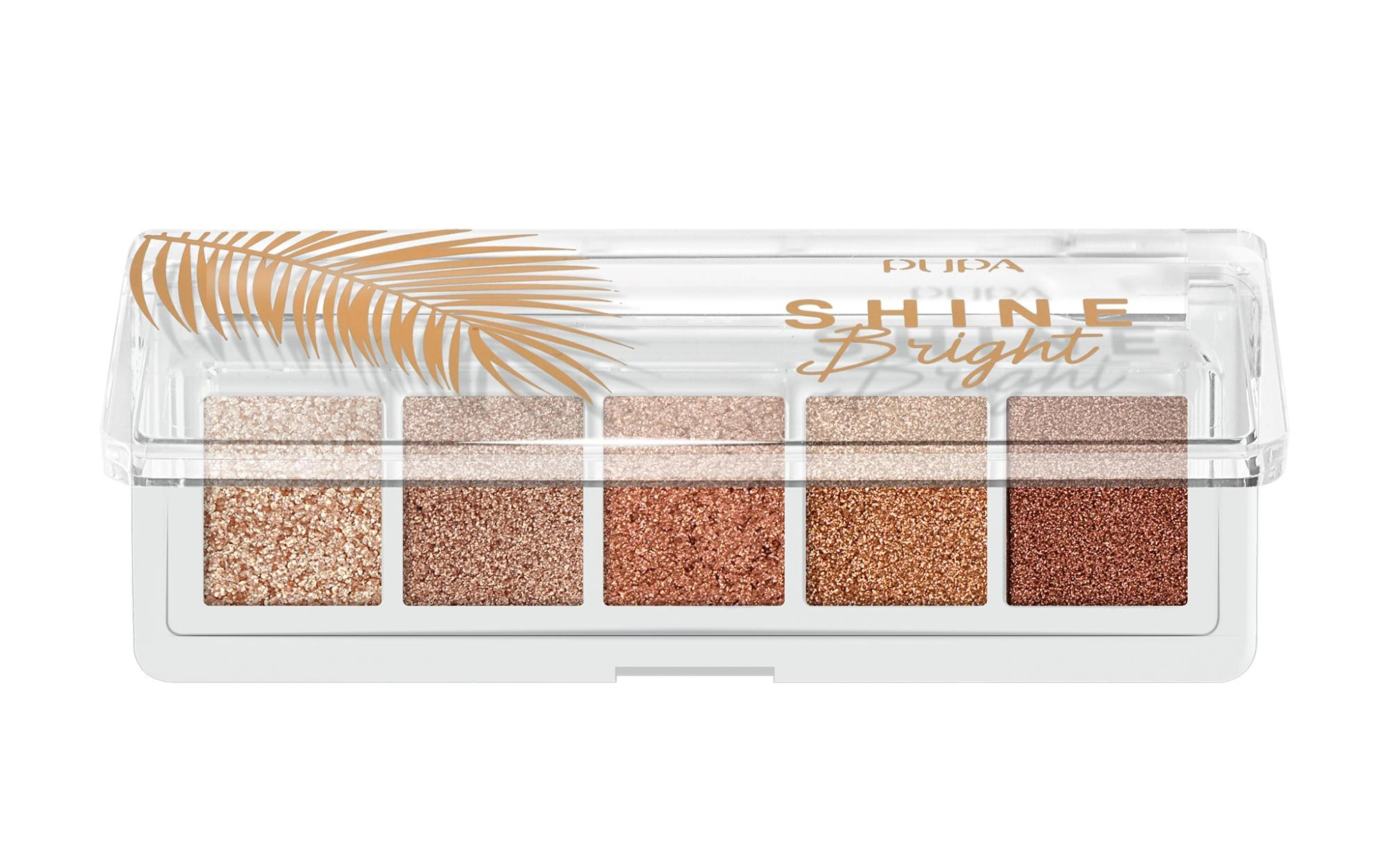 PUPA Milano Paletka očních stínů Shine Bright (Eye Palette) 4 g 002 Sunset Gold